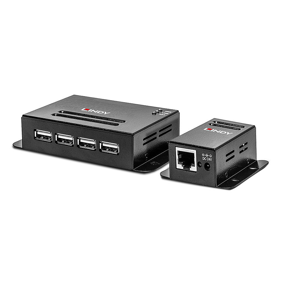 50m 4 Port USB 2.0 Cat.6 Extender, USB-Extender