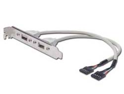 DIGITUS USB SLOT BRACKET CABLE 2X TYPE A-2X5PIN IDC