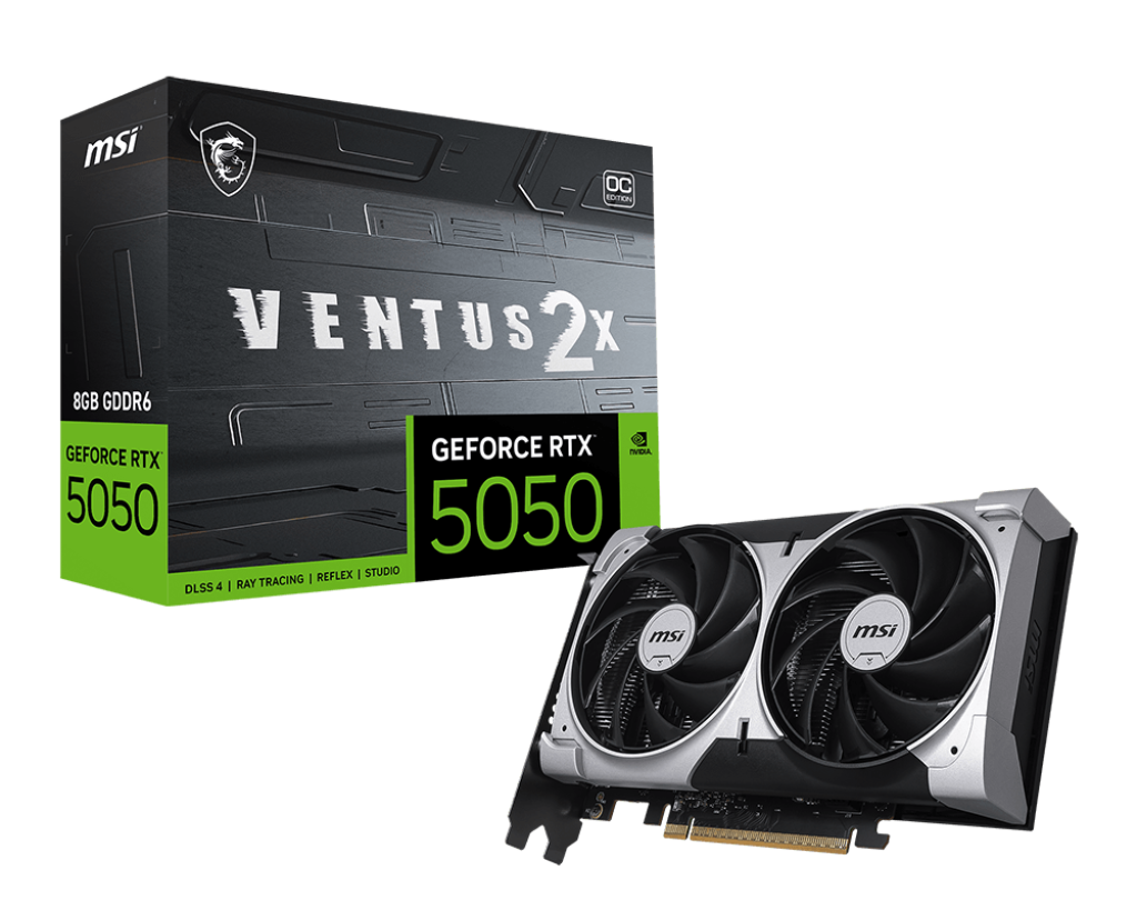MSI RTX5050 8G VENTUS 2X OC 8GB GDDR6 HDMI 3xDP