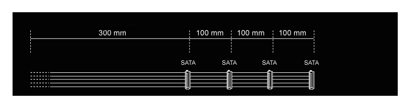 Kabel Be Quiet! SATA-Stromstecker CS-3640 BC023