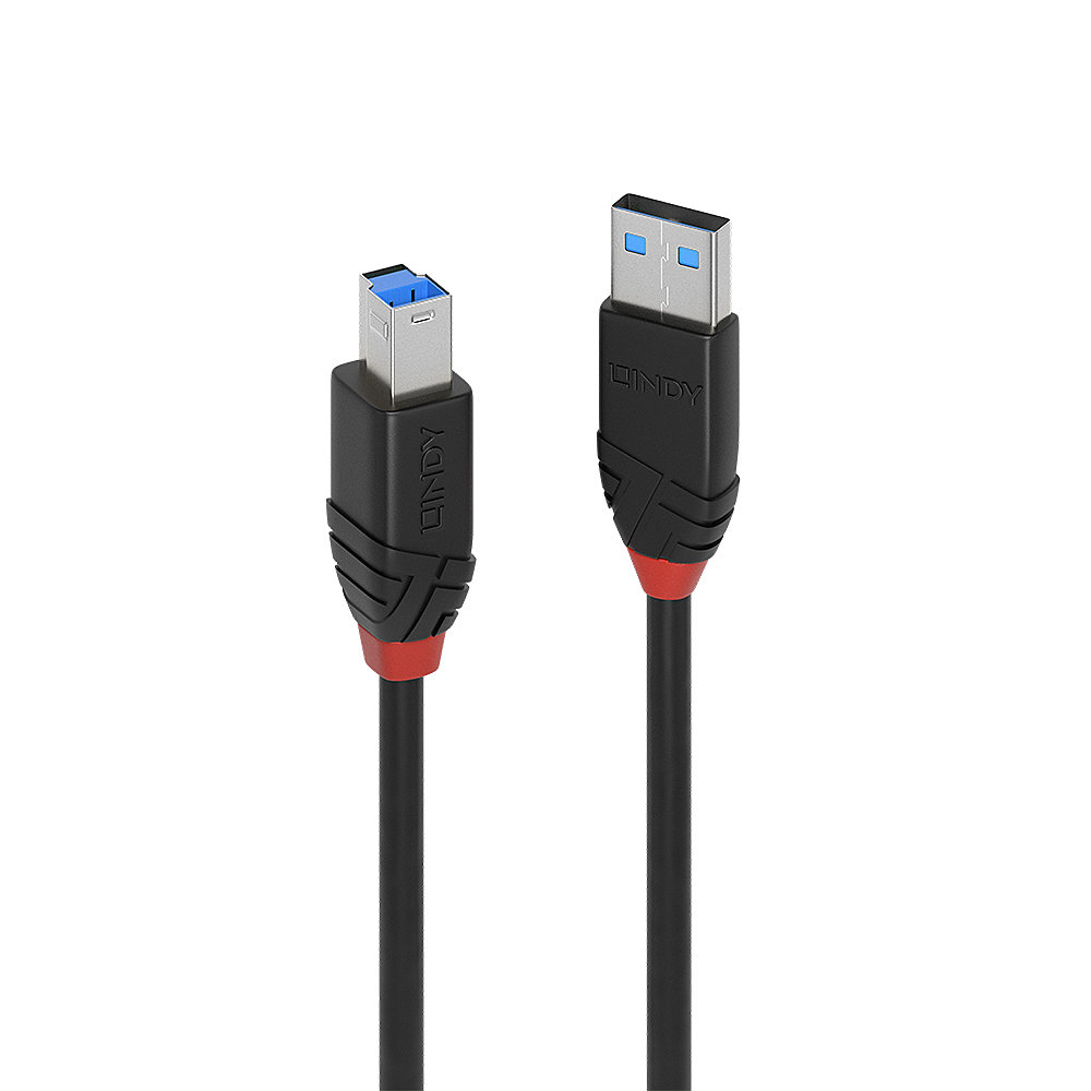 USB 3.2 Gen 1 Aktivkabel Slim, USB-A Stecker > USB-B Stecker
