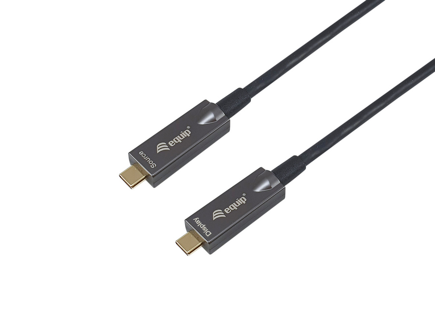 Equip Kabel USB-C3.2->C AOC 8K PD60W St/St 10.00m schwarz