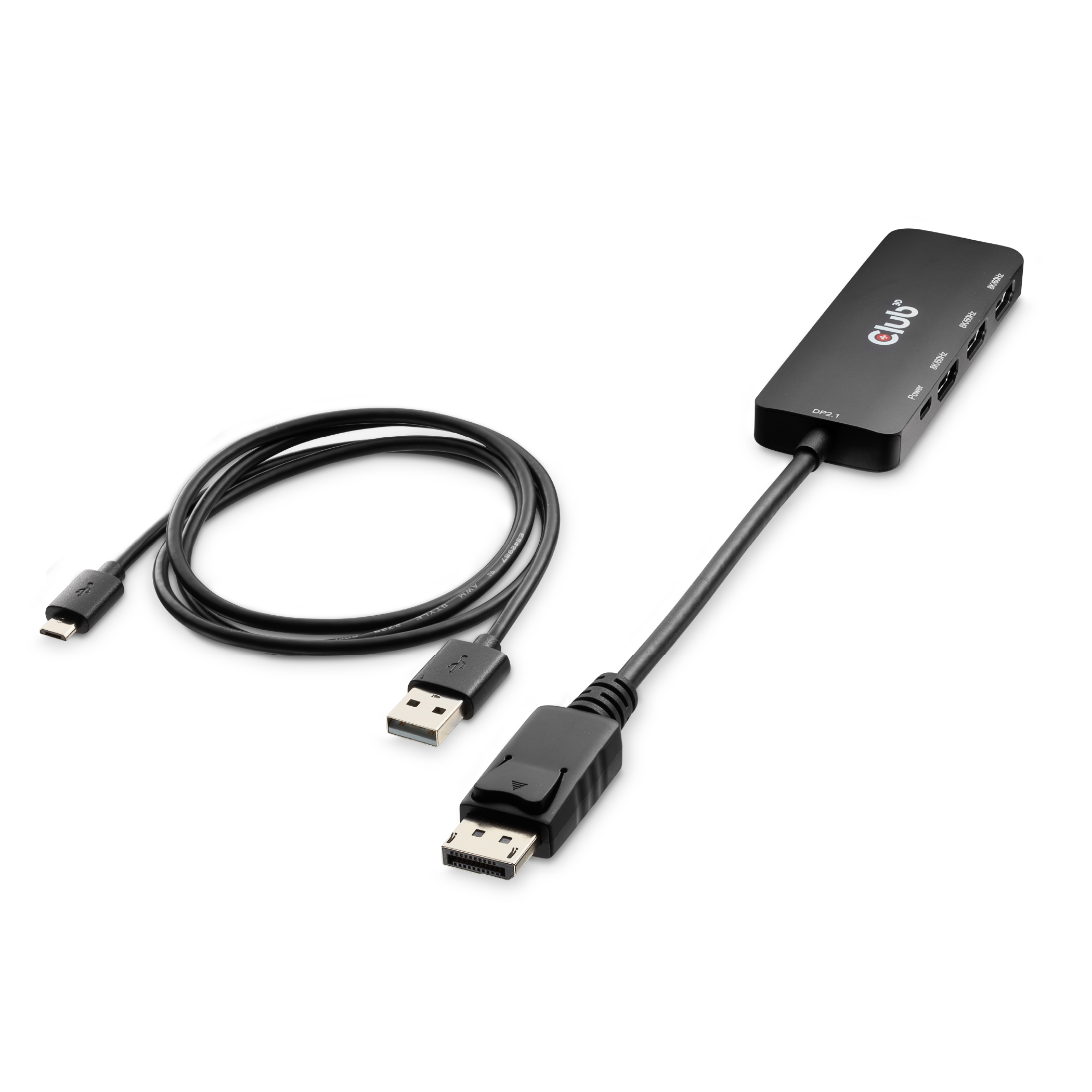 Club3D Adapter DisplayPort 2.1 > 3x HDMI 2.1 8K60Hz retail