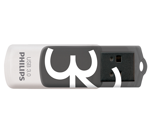 PHILIPS USB-Stick Vivid 3.0 grau, weiß 32 GB, 1 St.