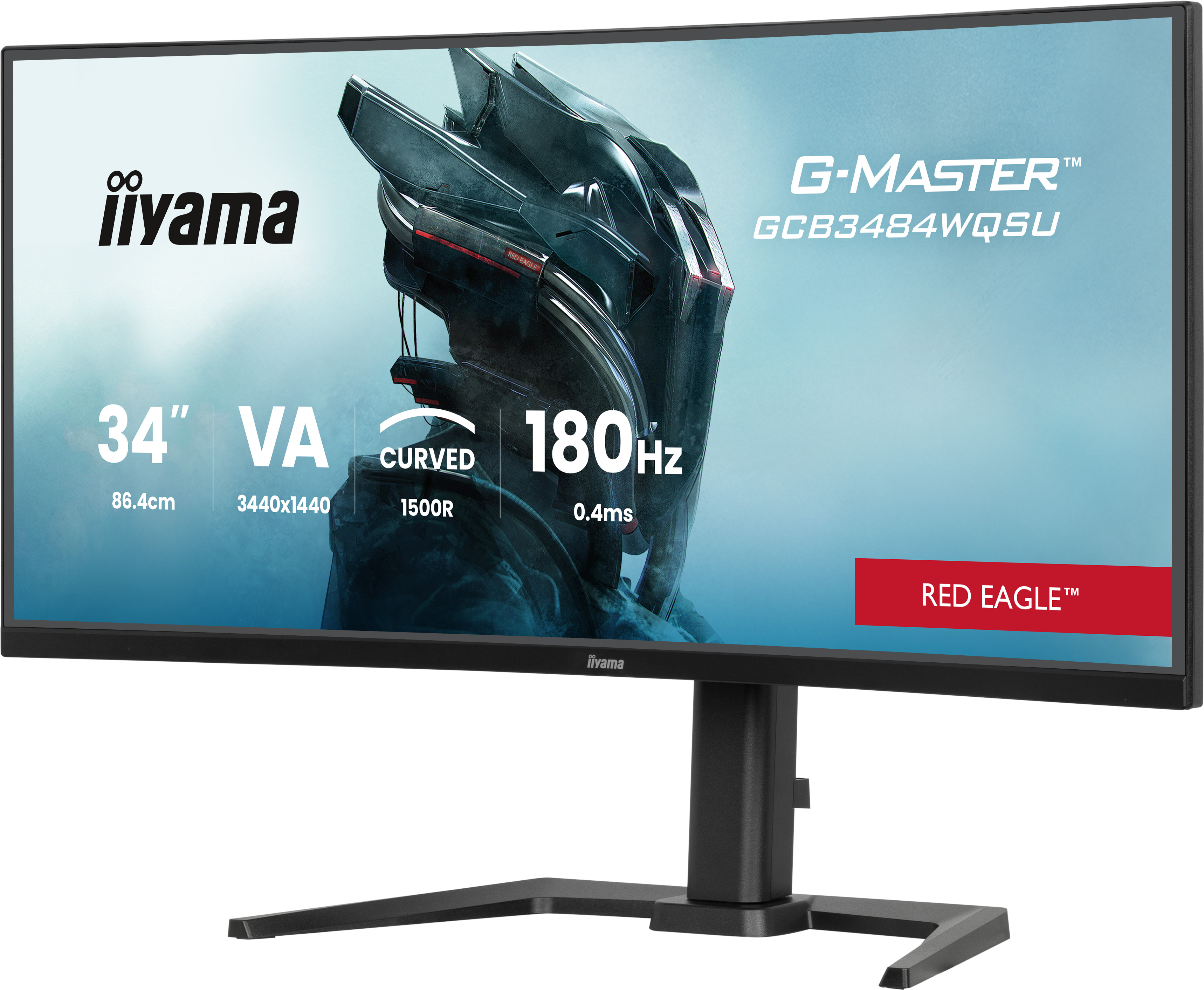 GCB3484WQSU-B1 34IN CURVED UWQH 3440X1440 180HZ 21:9 0.4MS 500