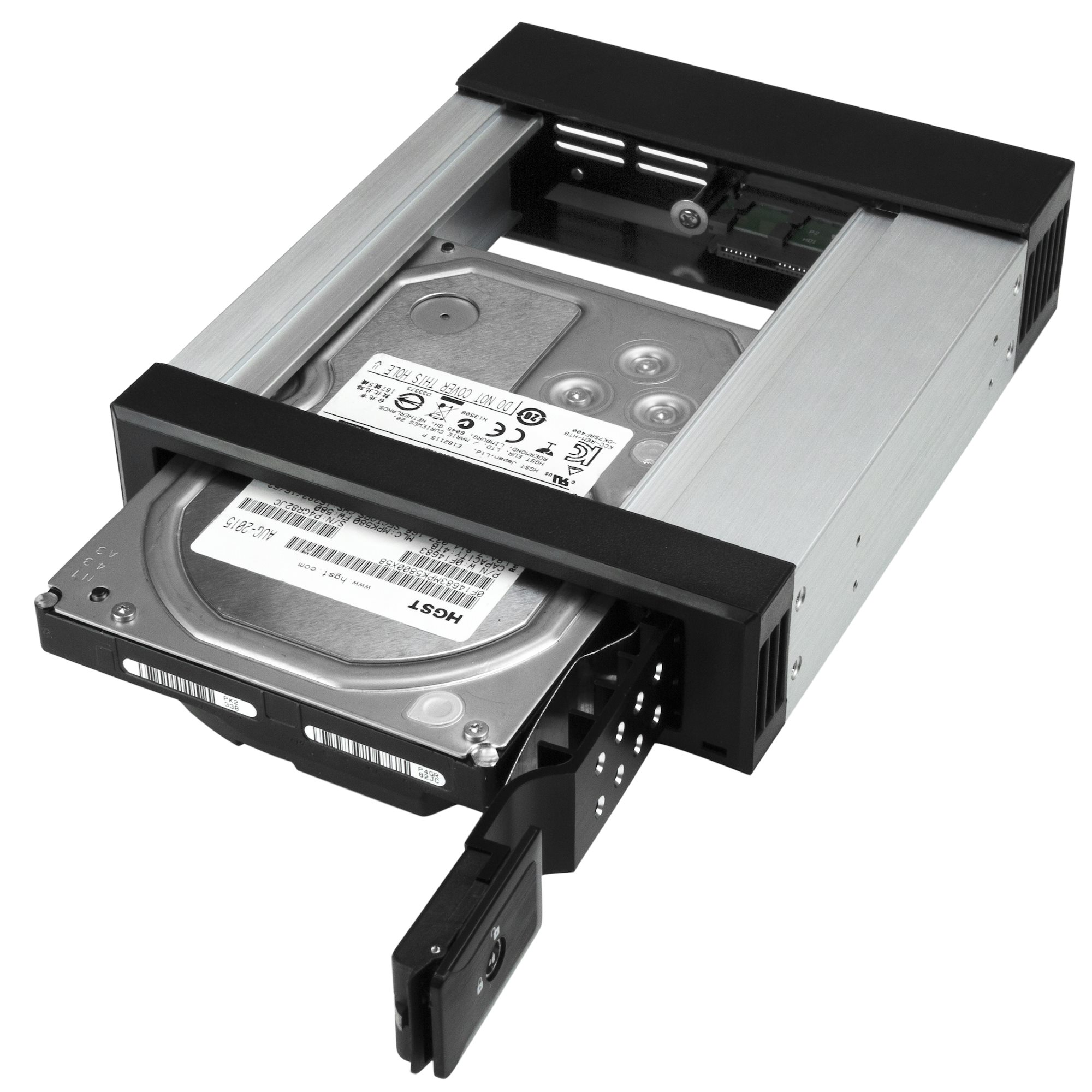 STARTECH.COM 13,34cm/5,25Zoll auf 8,89cm/3,25Zoll Festplatten Wechselrahmen 3,5Zoll SATA/SAS Laufwerke-Trägerlos-SAS/SATA Backplane
