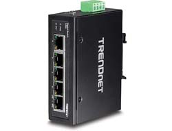 TRENDnet Industrie Switch 5 Port Gbit IP30 DIN-Rail Metall