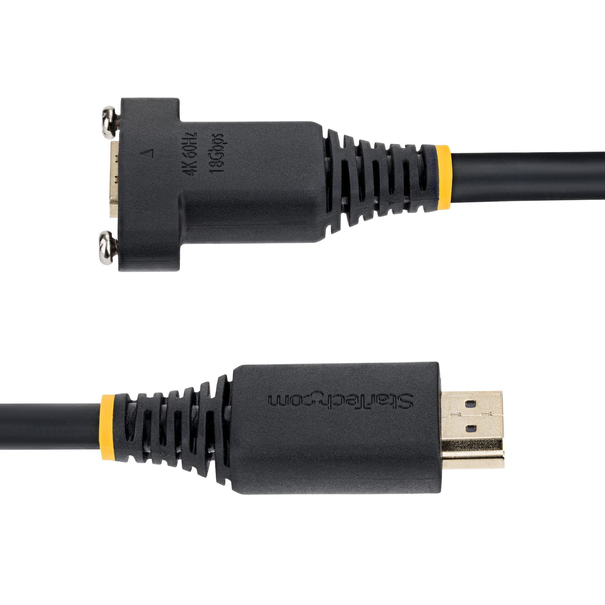 1.8M HDMI 2.0 CABLE M-F PANEL M TO F PANEL BLACK CABLE