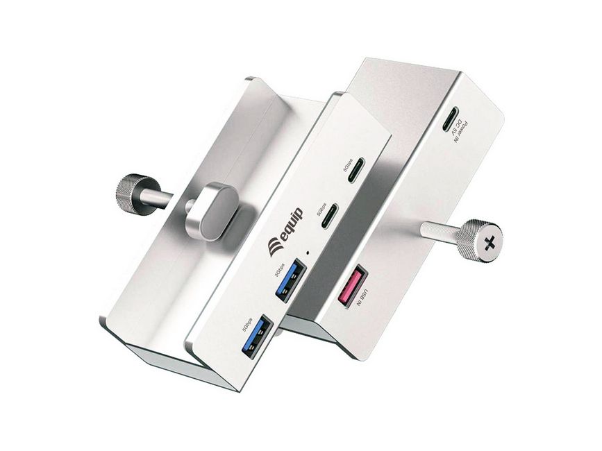 Equip 4-Port-Klemm USB-A3.2-Hub->2xUSB-C/2xUSB-A 5Gbps