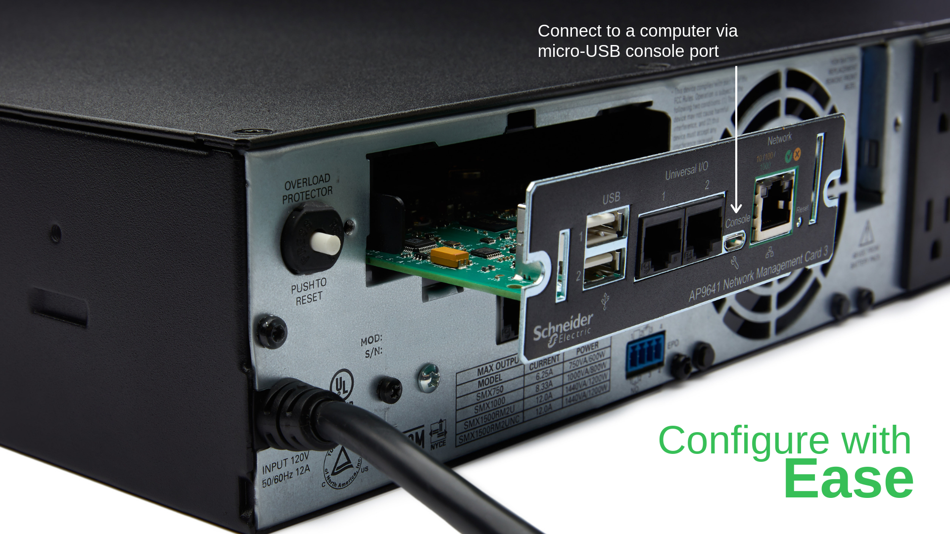 APC Network Management Card 3 with PowerChute Network Shutdown & Environmental Monitoring Remote management adapter 1GbE
