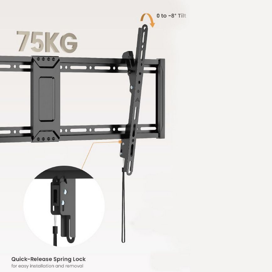 Equip Wandhalterung 43-95/1TFT neig/Slim 1Gelenk 75Kg sw