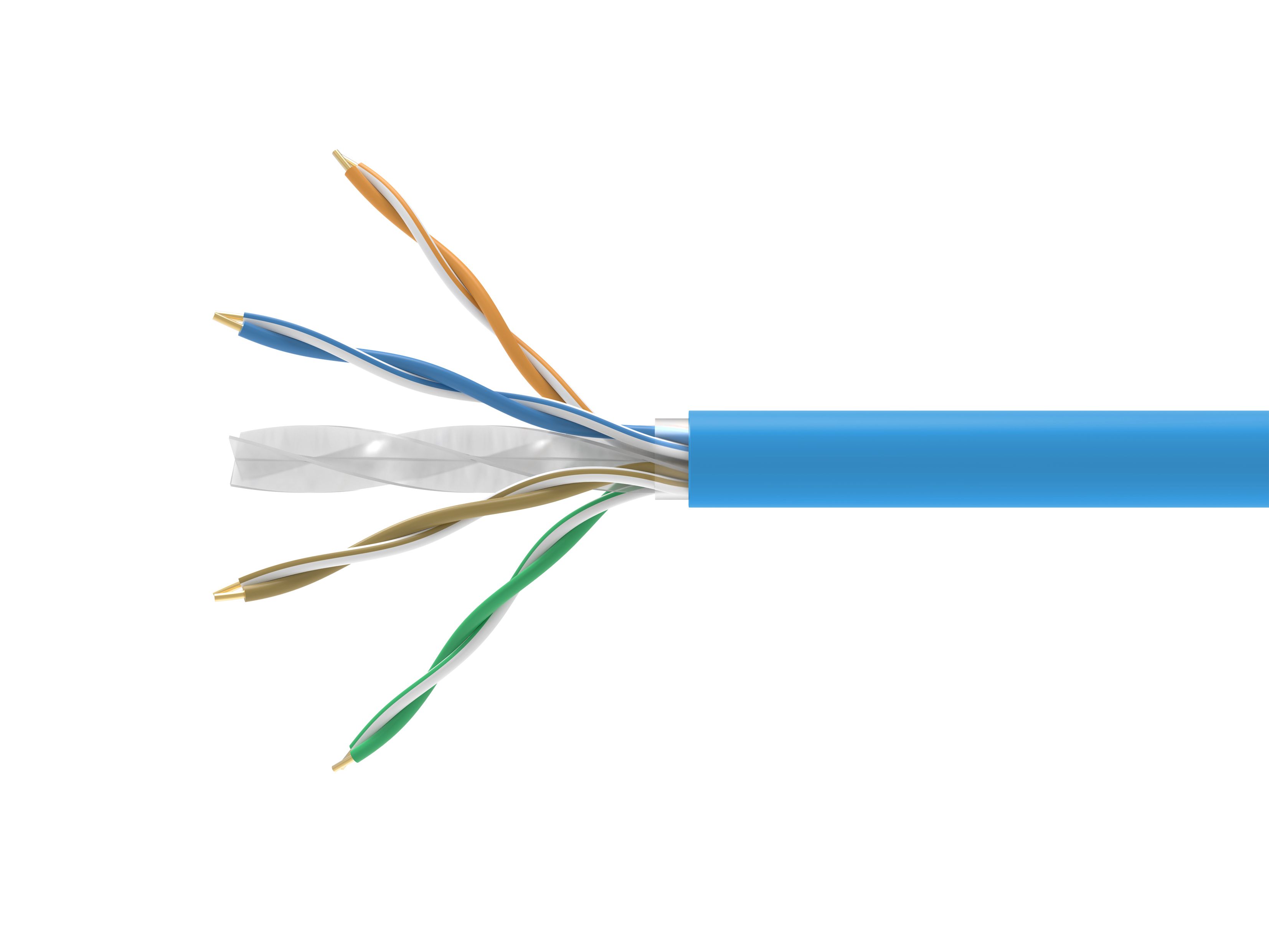 Equip Instal.Kab Cat6A DCA U/UTP 305.00m blau LSZH