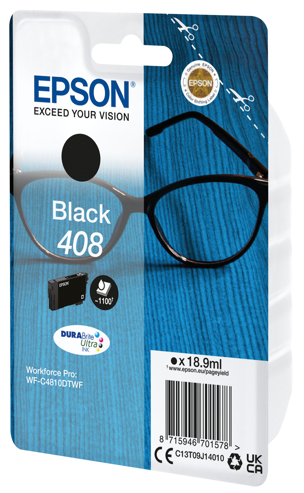EPSON 408/T09J1 (Brille) schwarz Druckerpatrone