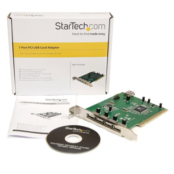 7 PORT PCI USB ADAPTER CARD .