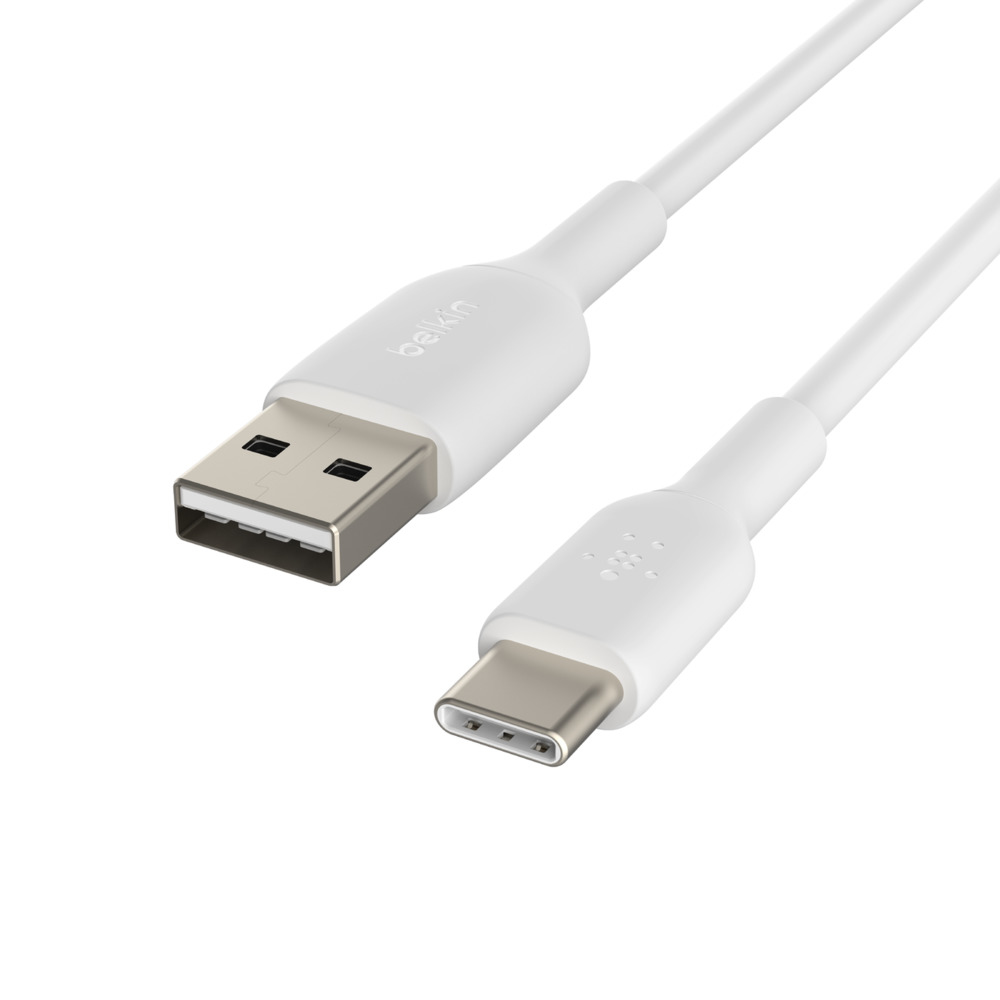 USB-C/USB-A CABLE PVC 15CM WHITE