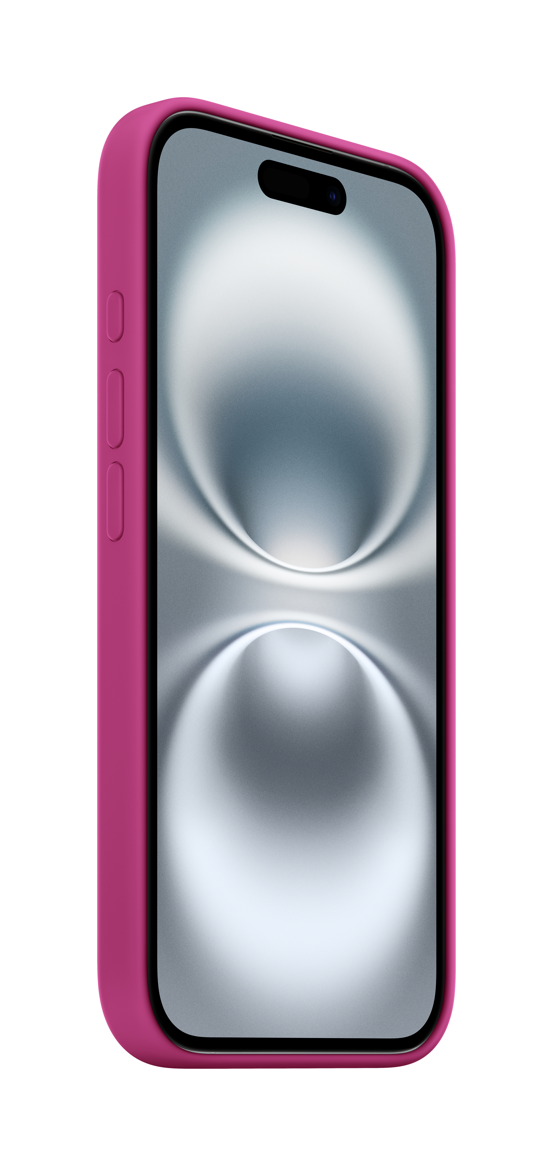 IPHONE 16 SILICONE CASE WITH MAGSAFE - FUCHSIA