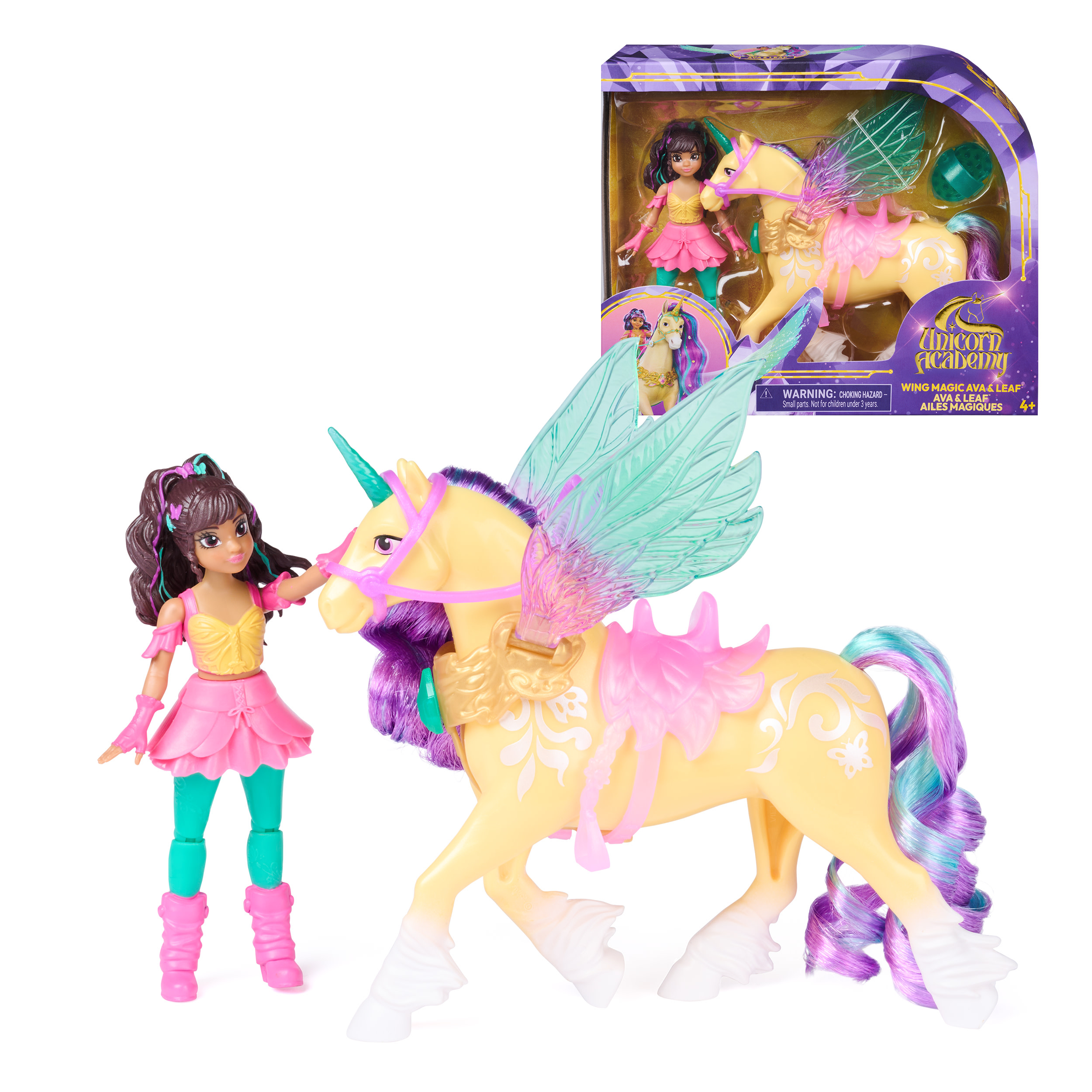 Unicorn Academy - Wing Magic Ava & Leaf Spielset, Spielfigur
