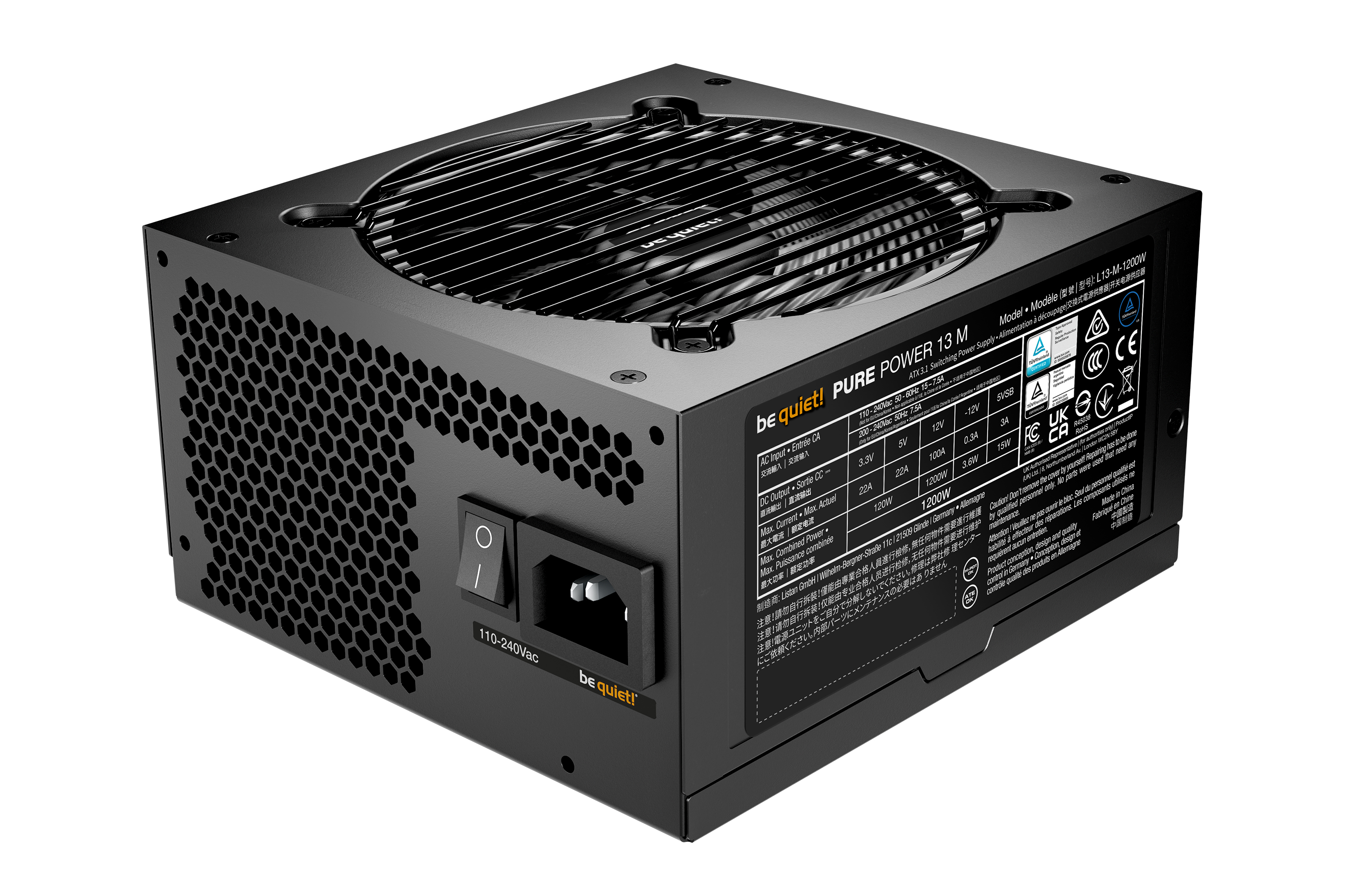 Pure Power 13 M 1200W, PC-Netzteil