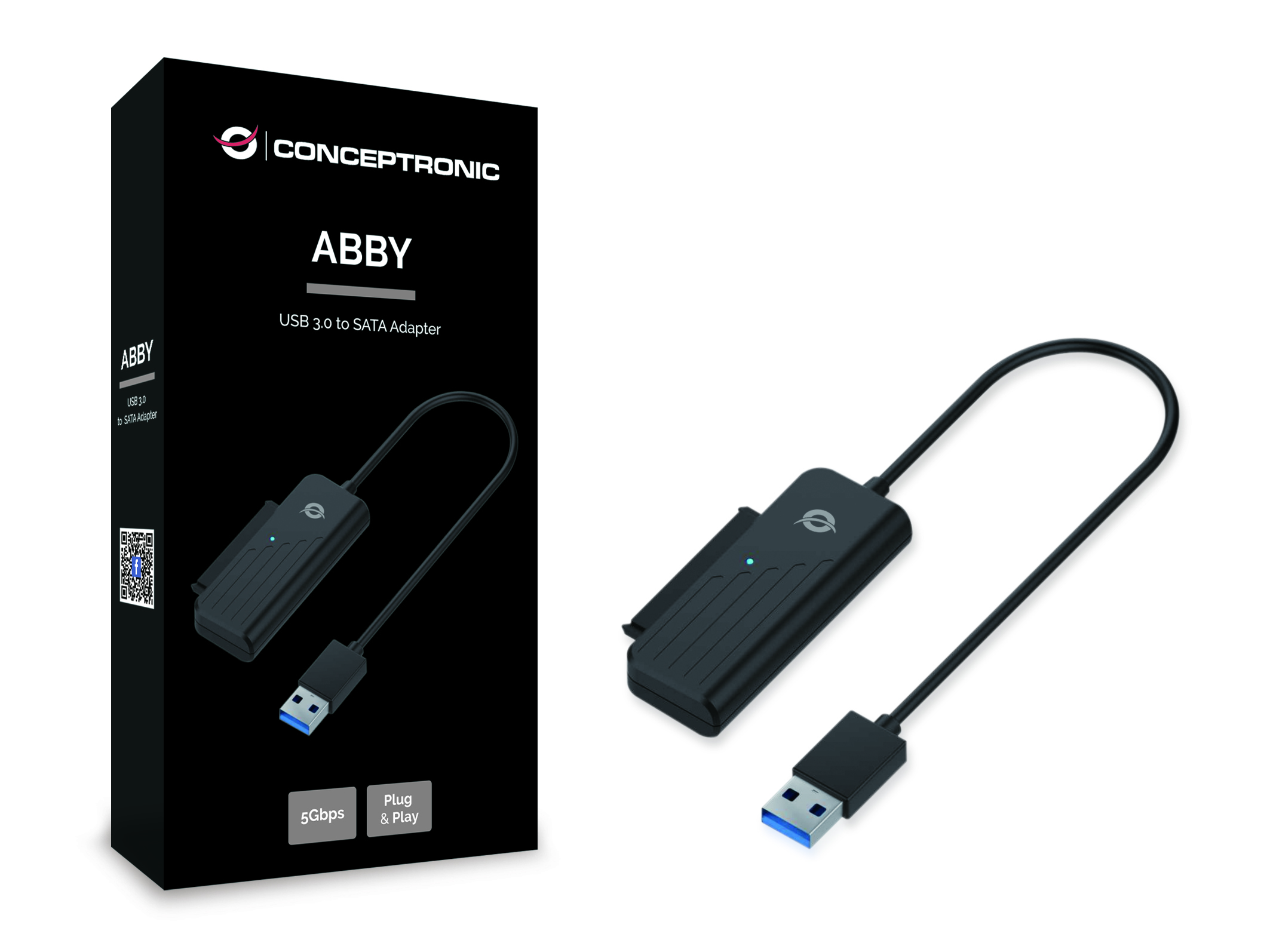 CONCEPTRONIC Adapter USB-A3.0->SATA 2.5 5Gbs 0.20m sw