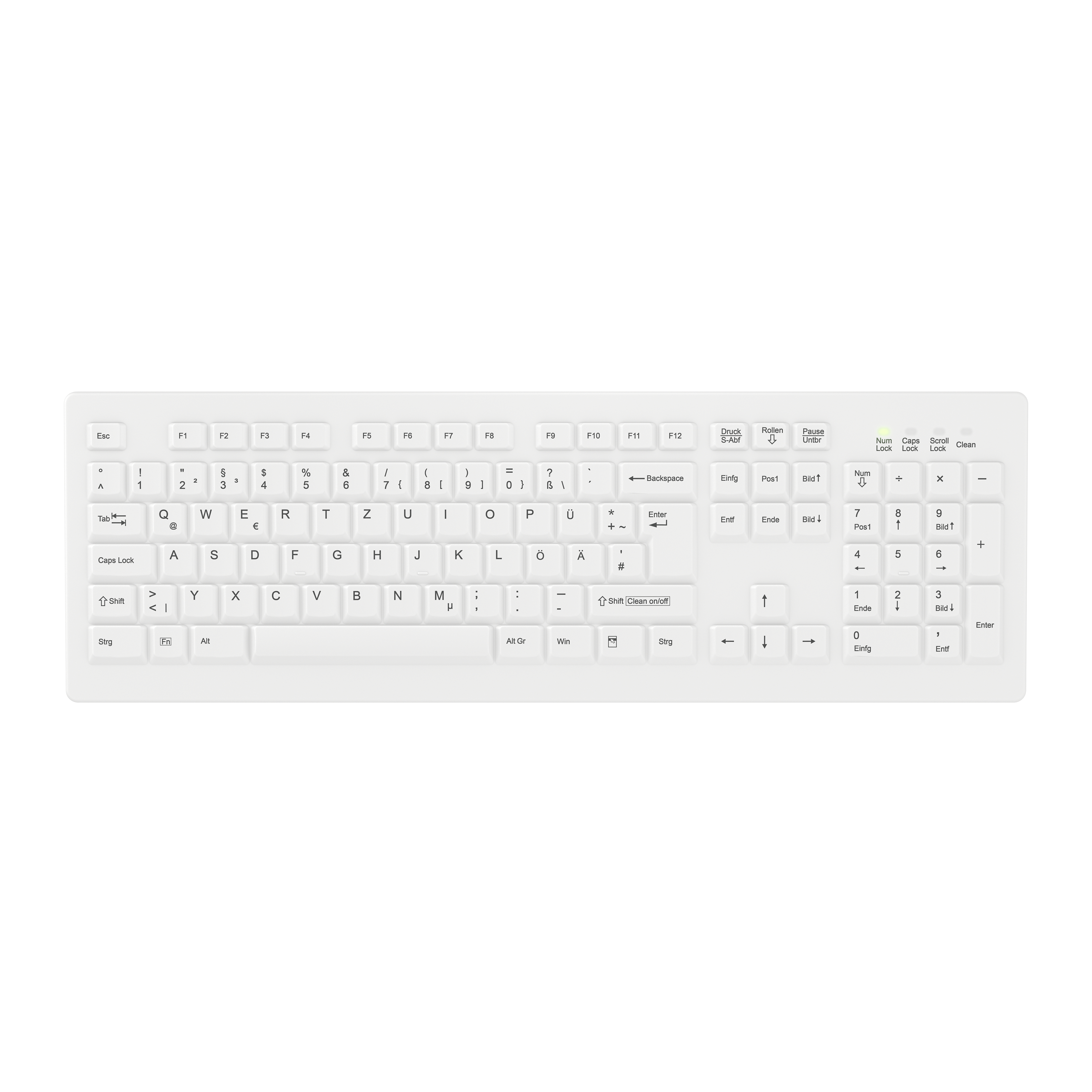 Keyboard Contour Medical Active Key AK-C8100 Wireless white (DE) (AK-C8100F-FU1-W/GE)