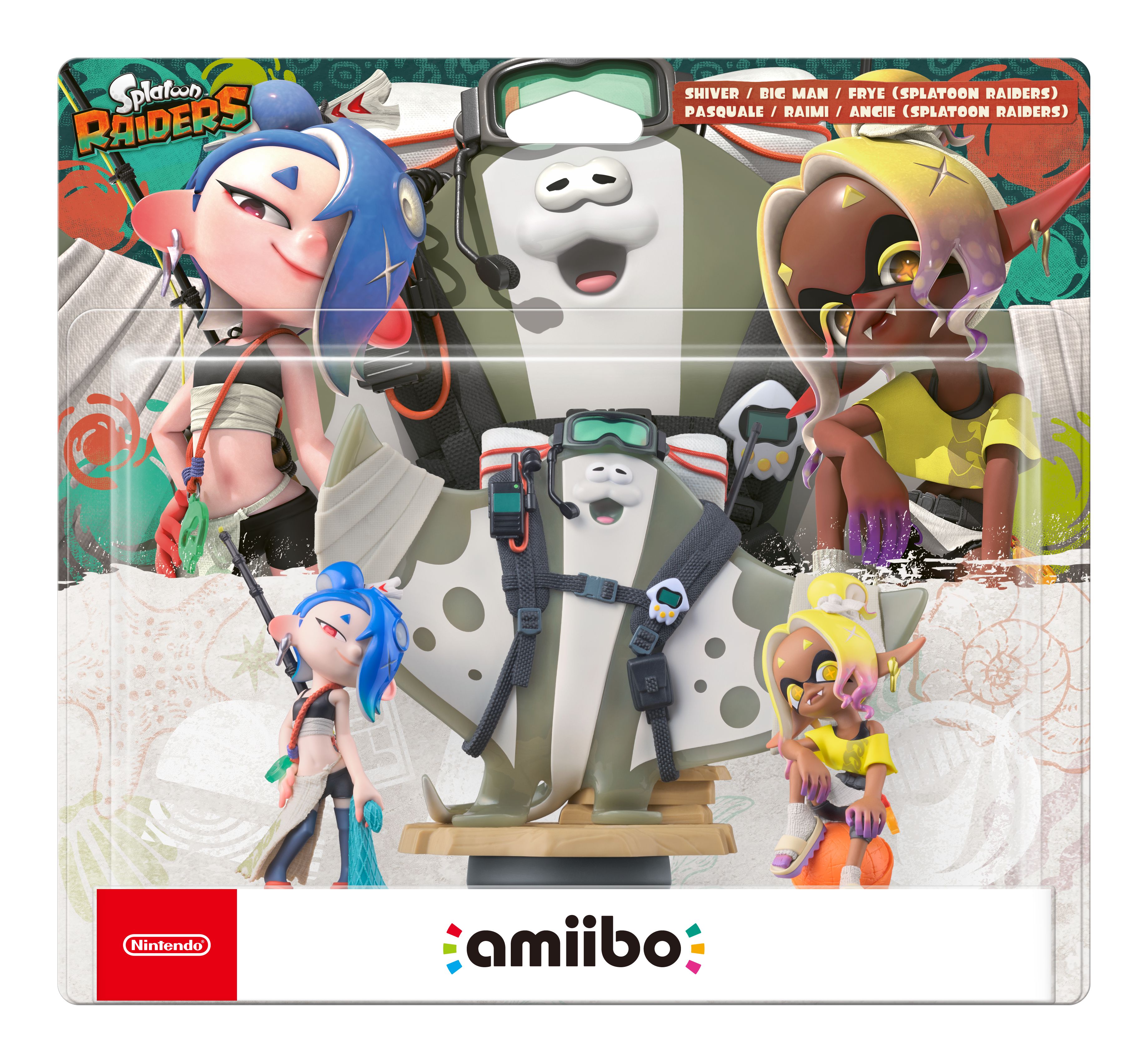 Splatoon Raiders-amiibo-Dreierpack: Mako, Muri und Mantaro (Splatoon Raiders)-Spielfigur