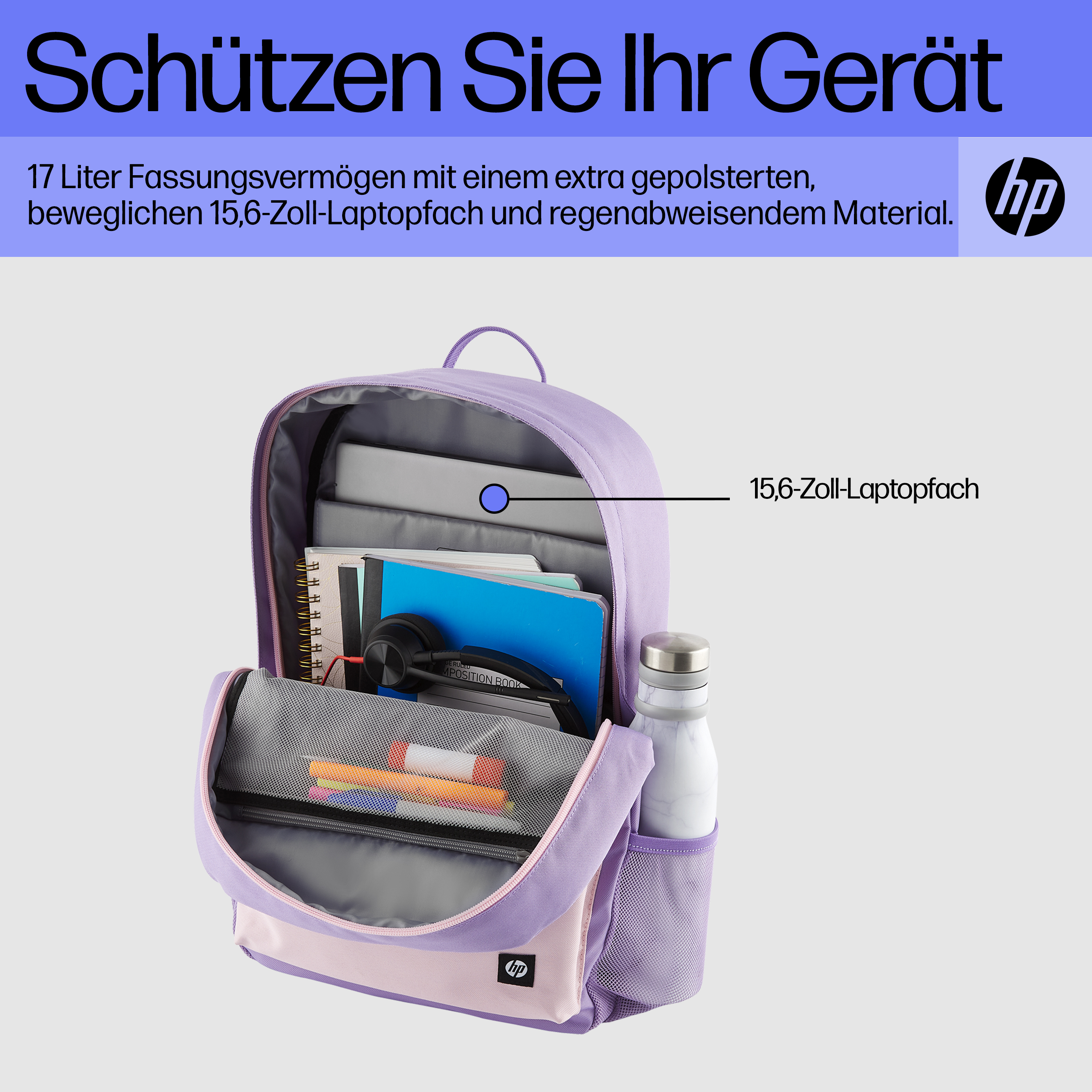 HP Campus Lavender Backpack (P)