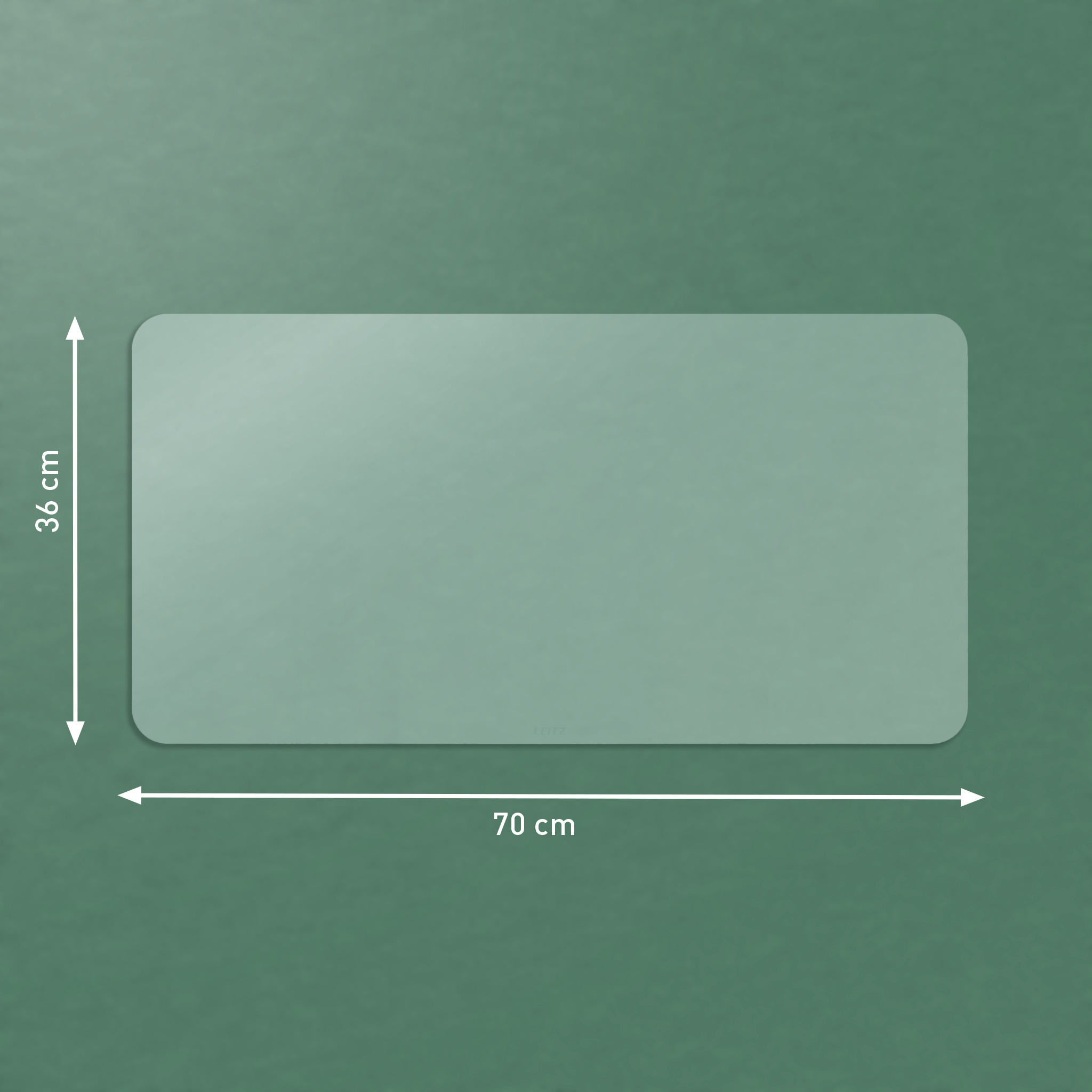 LEITZ Schreibtischunterlagen groß transparent Kunststoff 70,0 x 36,0 cm, 1 St.