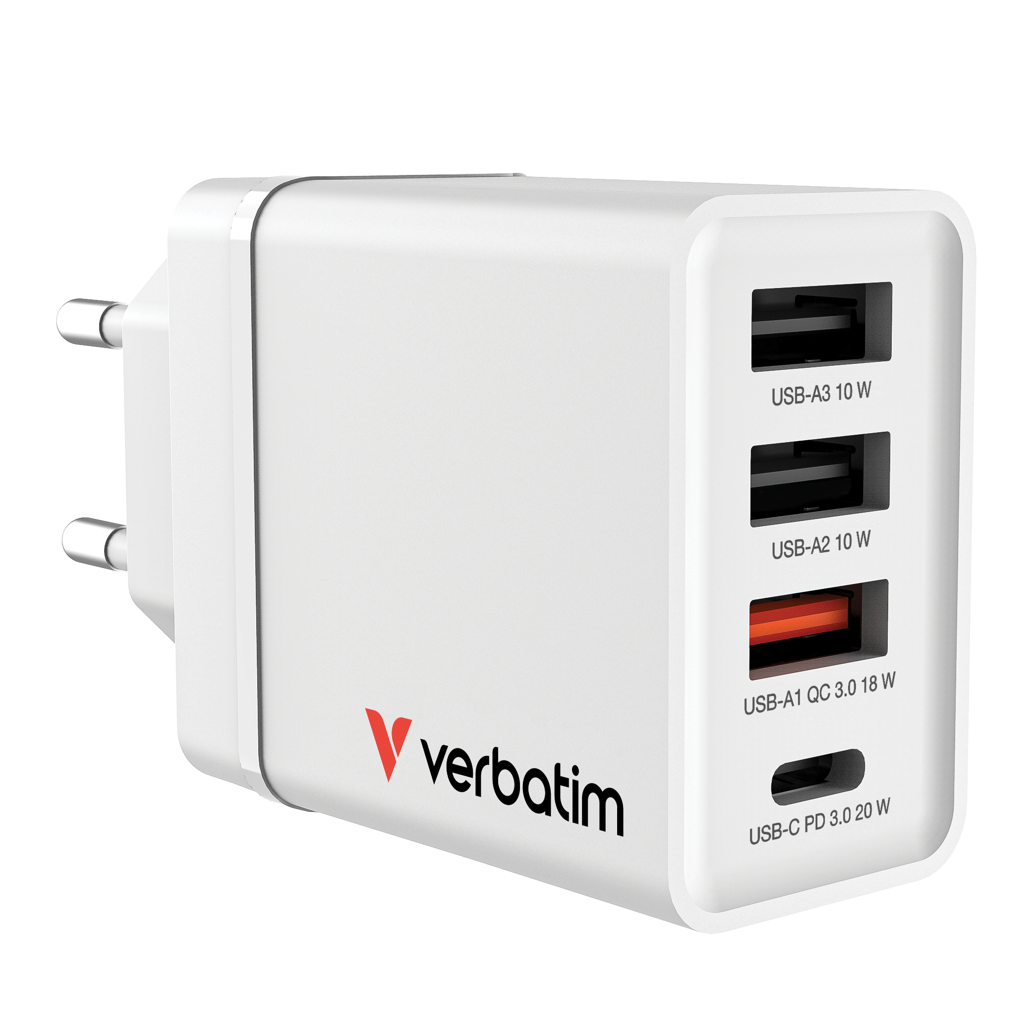 Ladegerät 30W, 1x USB-C , 3x USB-A