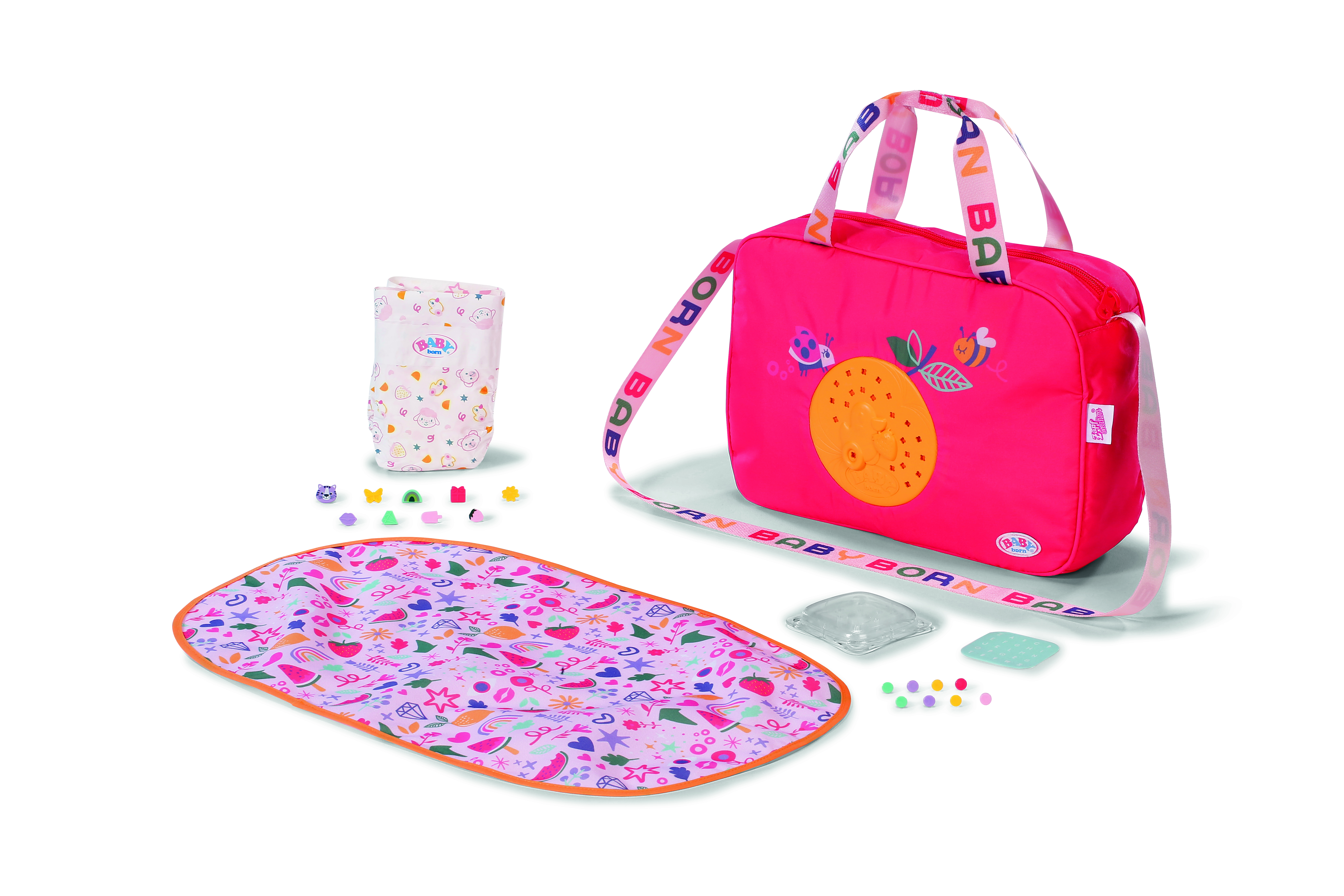 BABY born® Pinplay Wickeltasche, Puppenzubehör