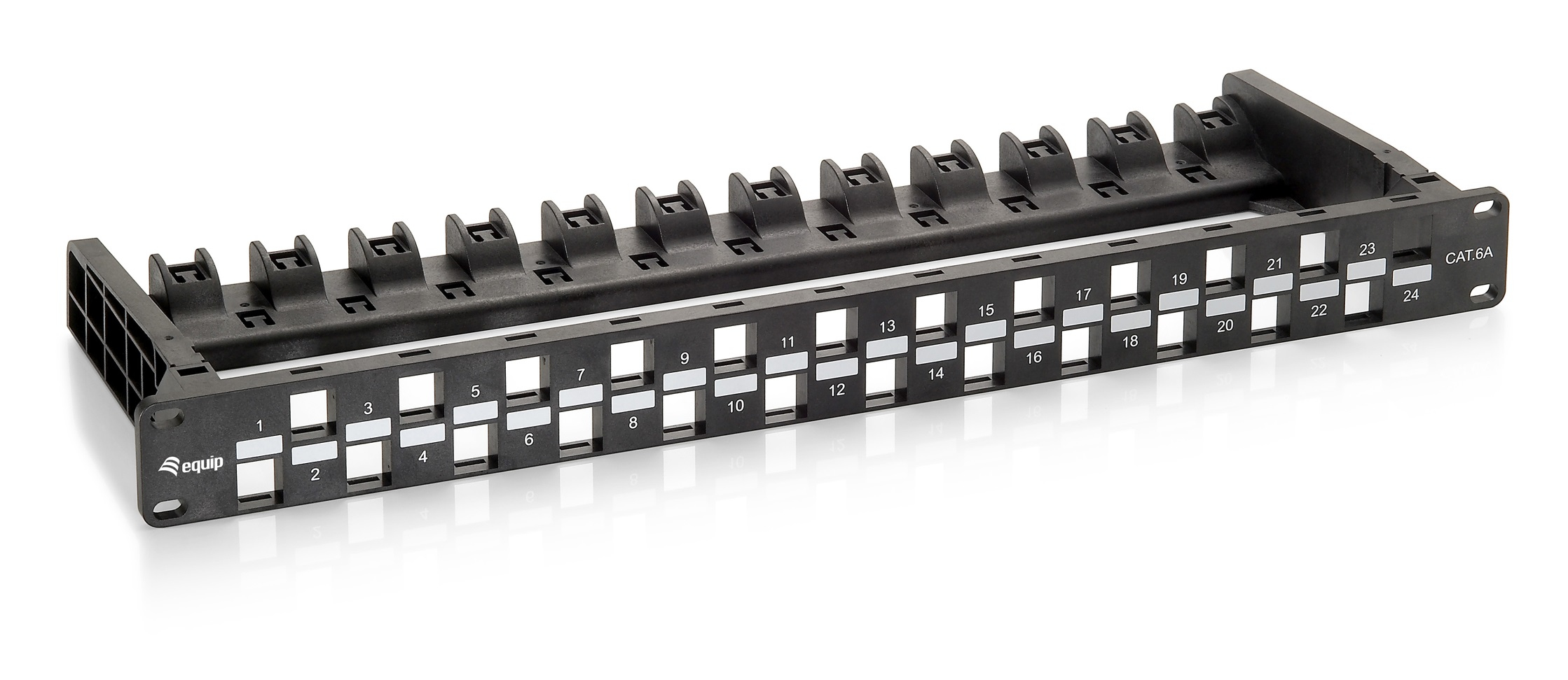 Equip 19 Patchpanel 24xKeystones UTP 1U LSA/110 RAL9005