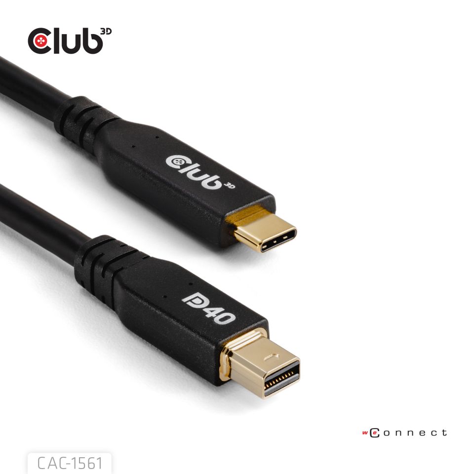 Club3D Kabel USB Typ C  MiniDP 2.1 2m 8K30Hz St/St retail