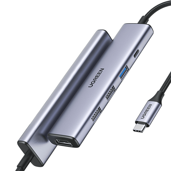 UGREEN CM478 5-in-1 100W PD USB-C Hub 1x HDMI 1x USB-C PD IN 2x USB-A 2.0 1x USB-A 3.0