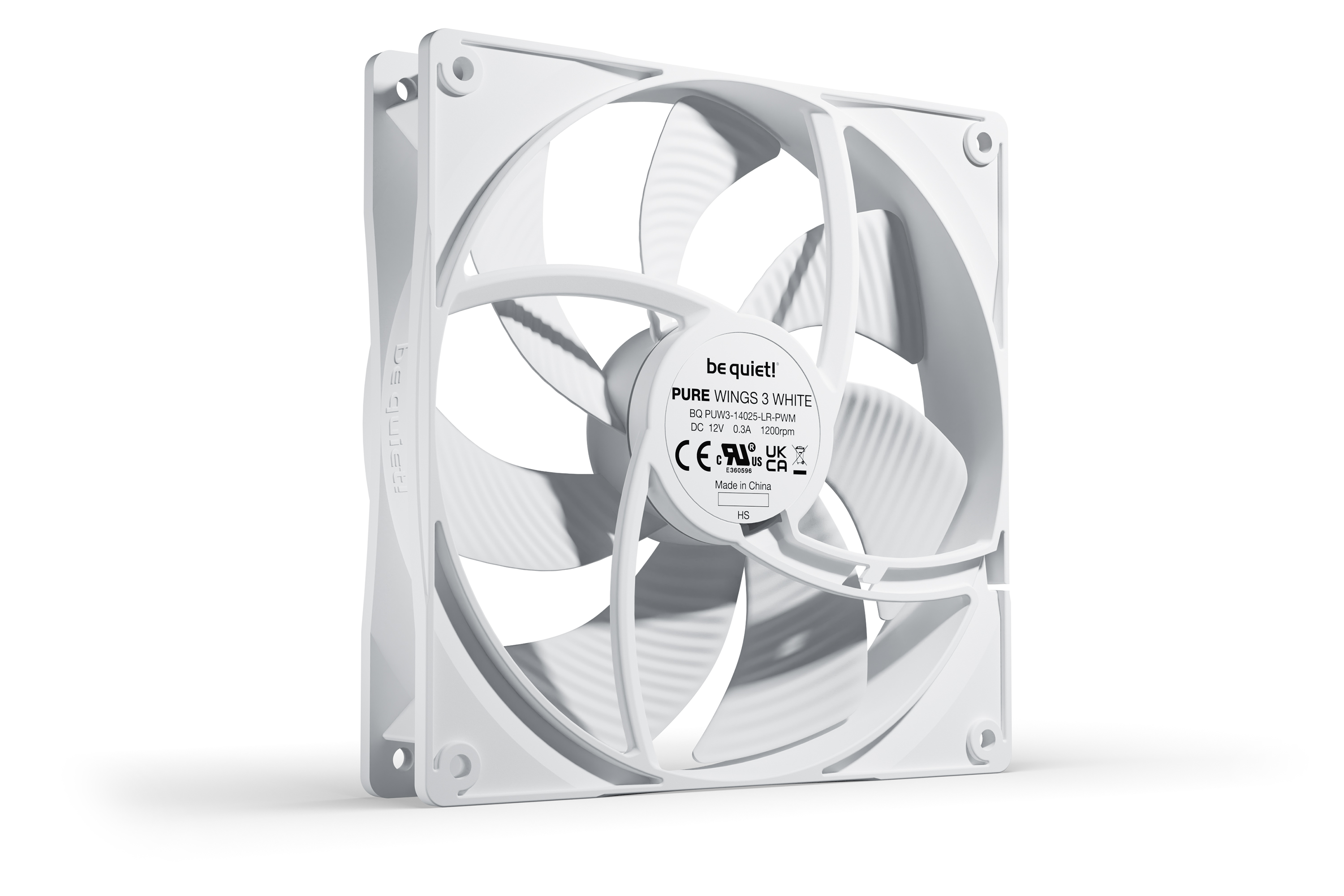 be quiet! Lüfter 140*140*25 Pure Wings 3 White PWM