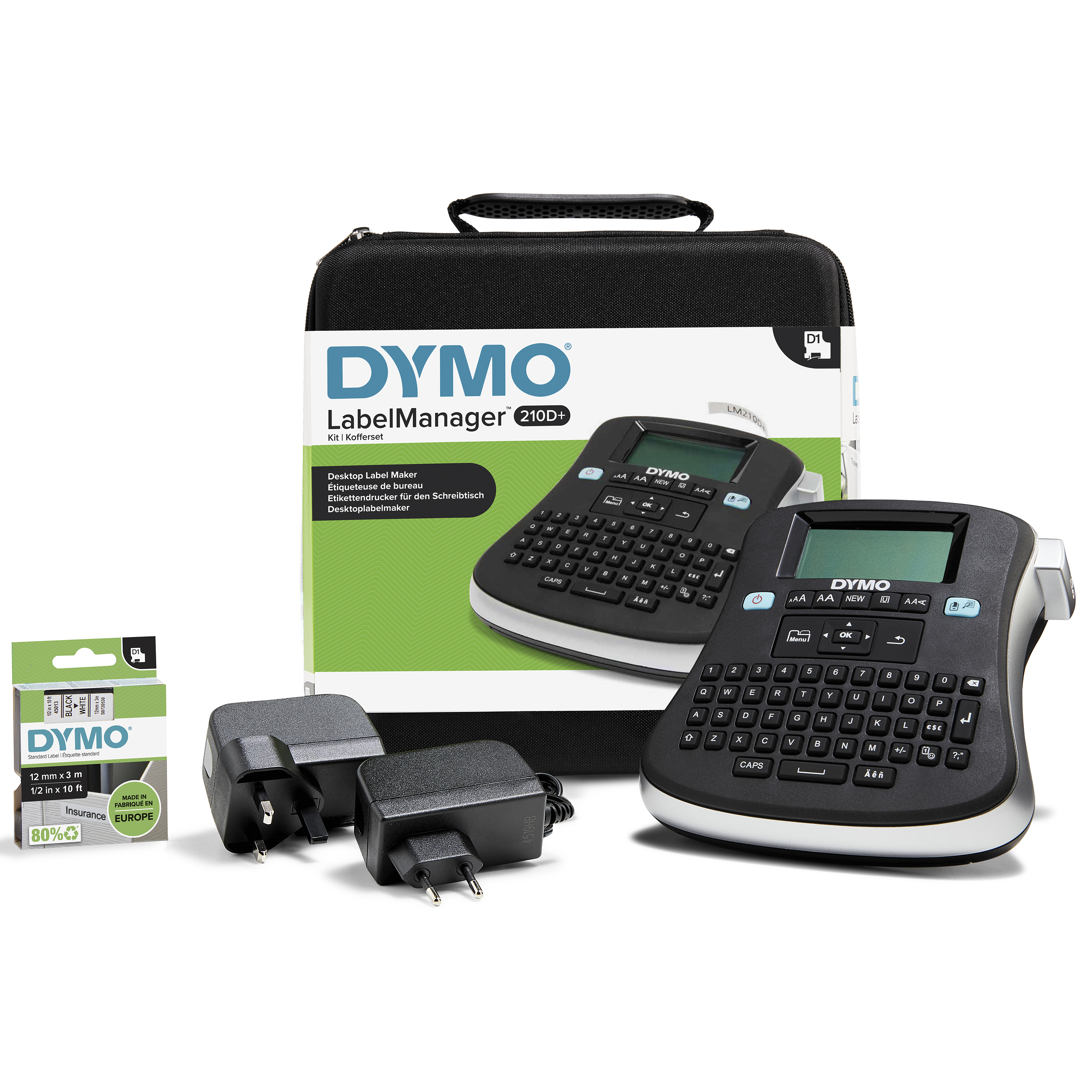 DYMO LabelManager 210D+ im praktischen Koffer QWERTY