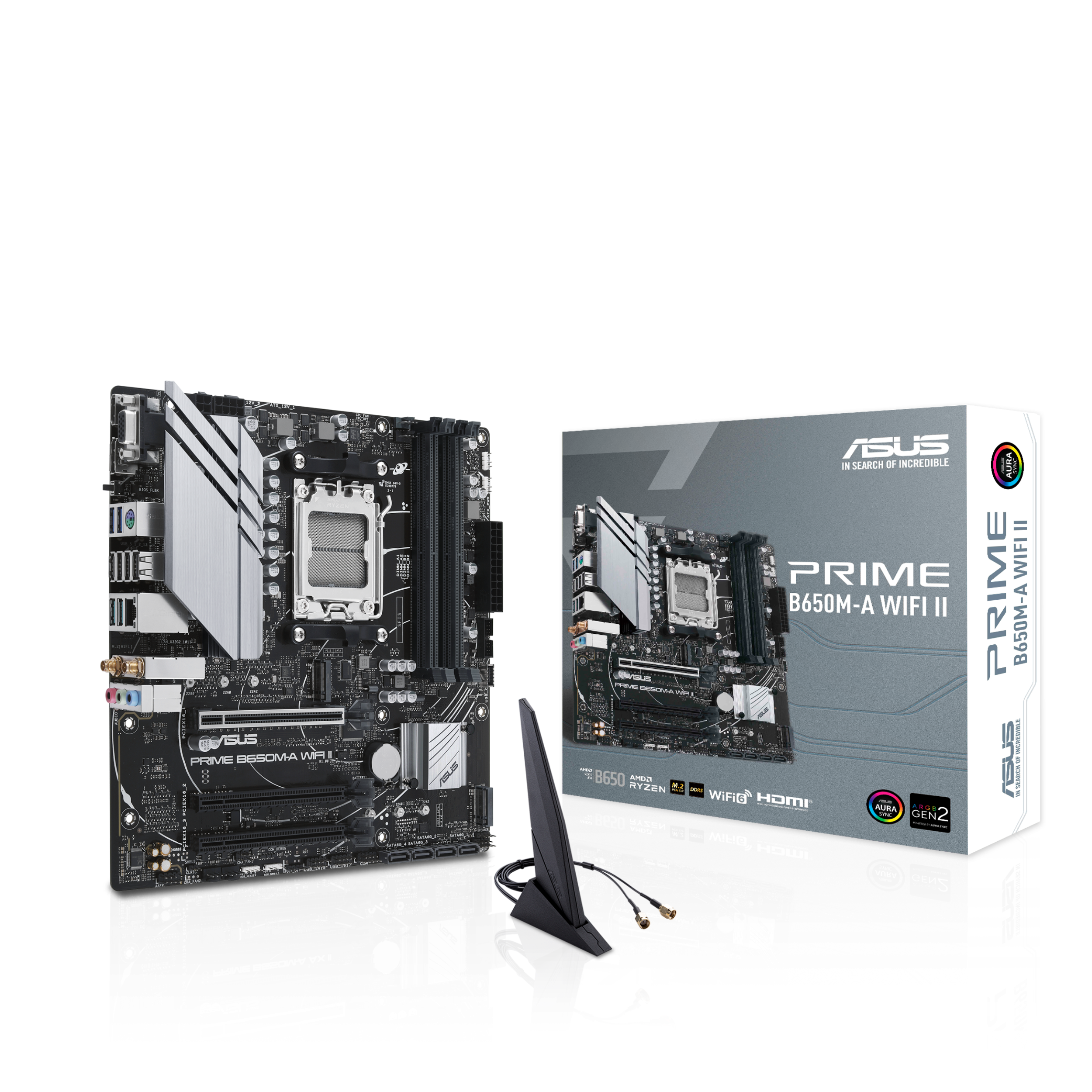 ASUS PRIME B650M-A WIFI II (AMD,AM5,DDR5,mATX)