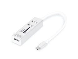USB Typ-C OTG 3-Port Hub + Kartenleser, USB-Hub