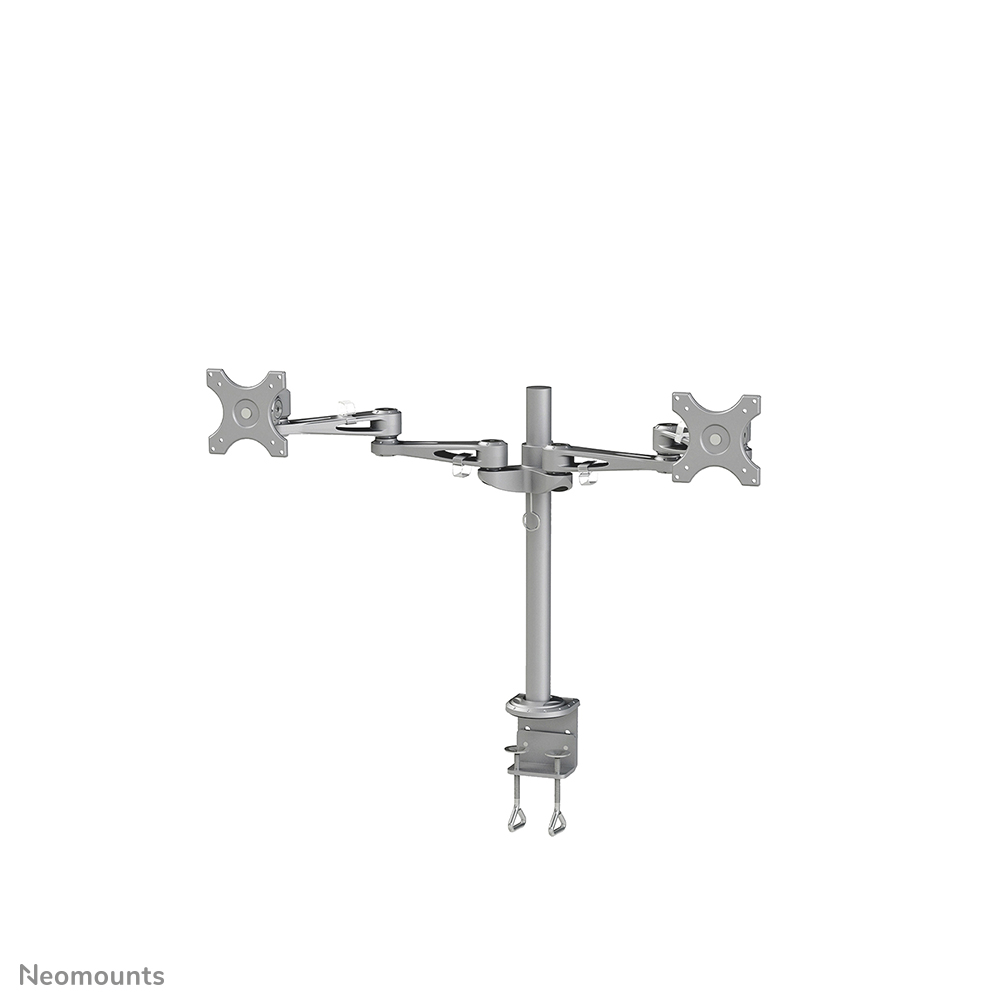 NEOMOUNTS DeskMount 2x25,4-66,04cm 2x10-26Zoll 12 kg Clamp silver