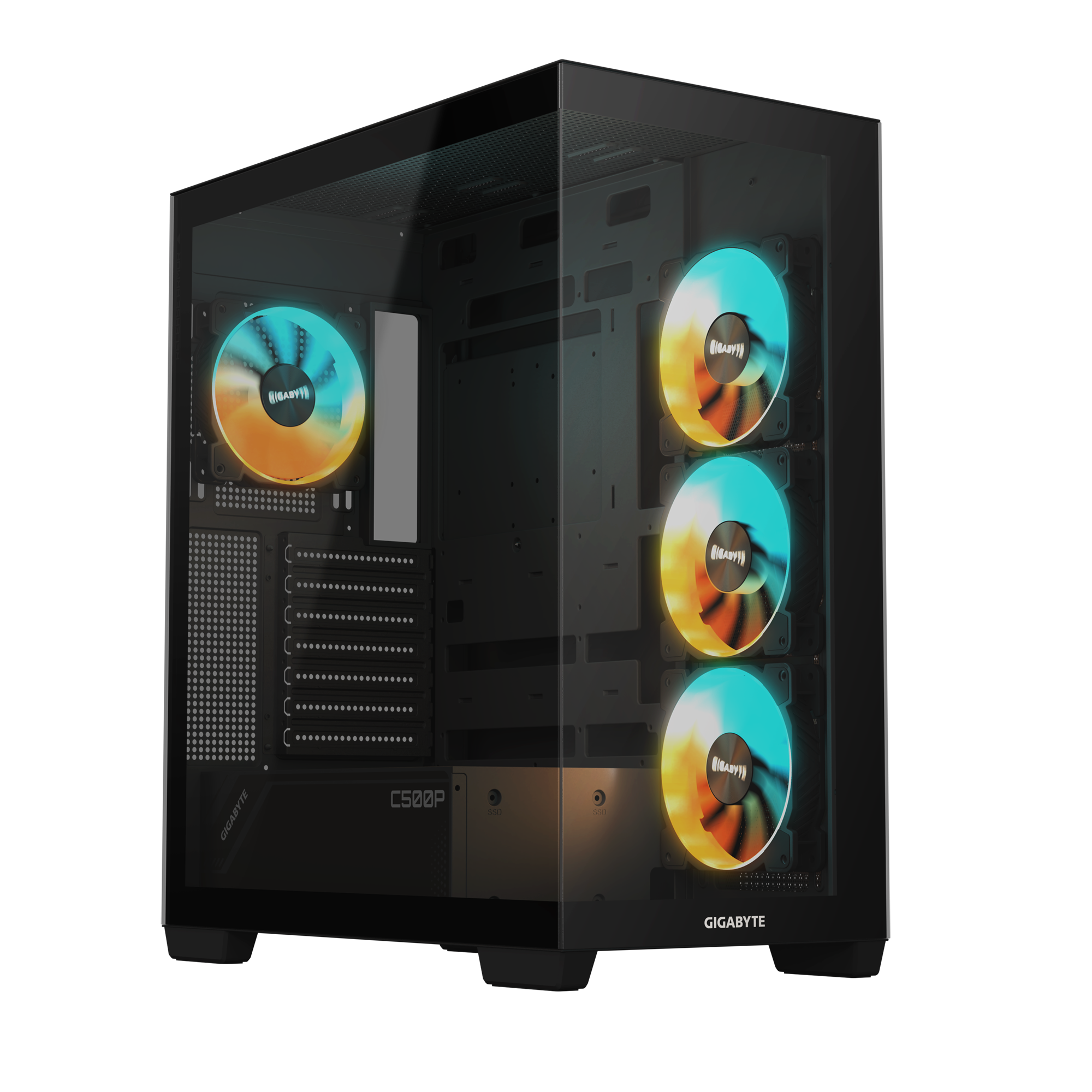 Gigabyte C500 Panoramic Stealth, black, ATX