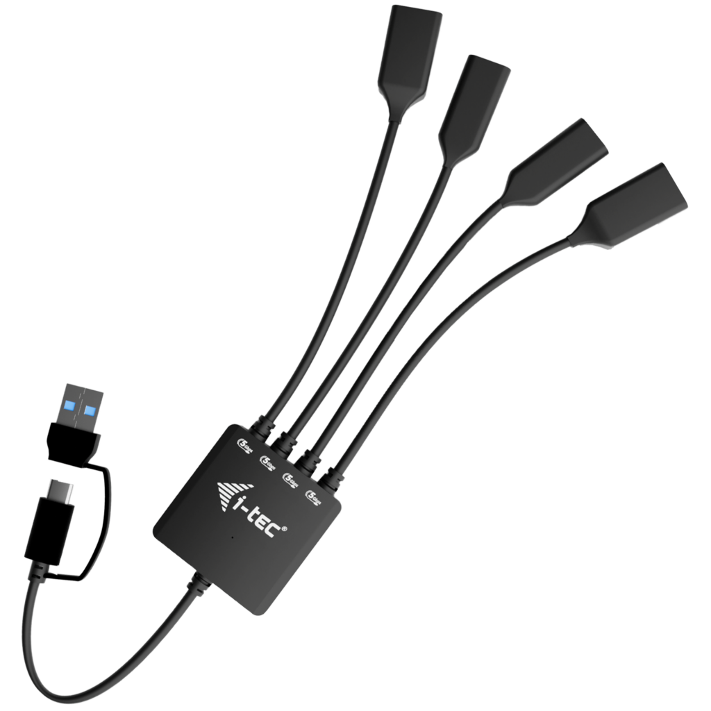 I-TEC USB-C/A CABLE HUB 4 PORTS USB-C/A TO 2X USB-C + 2X USB-A