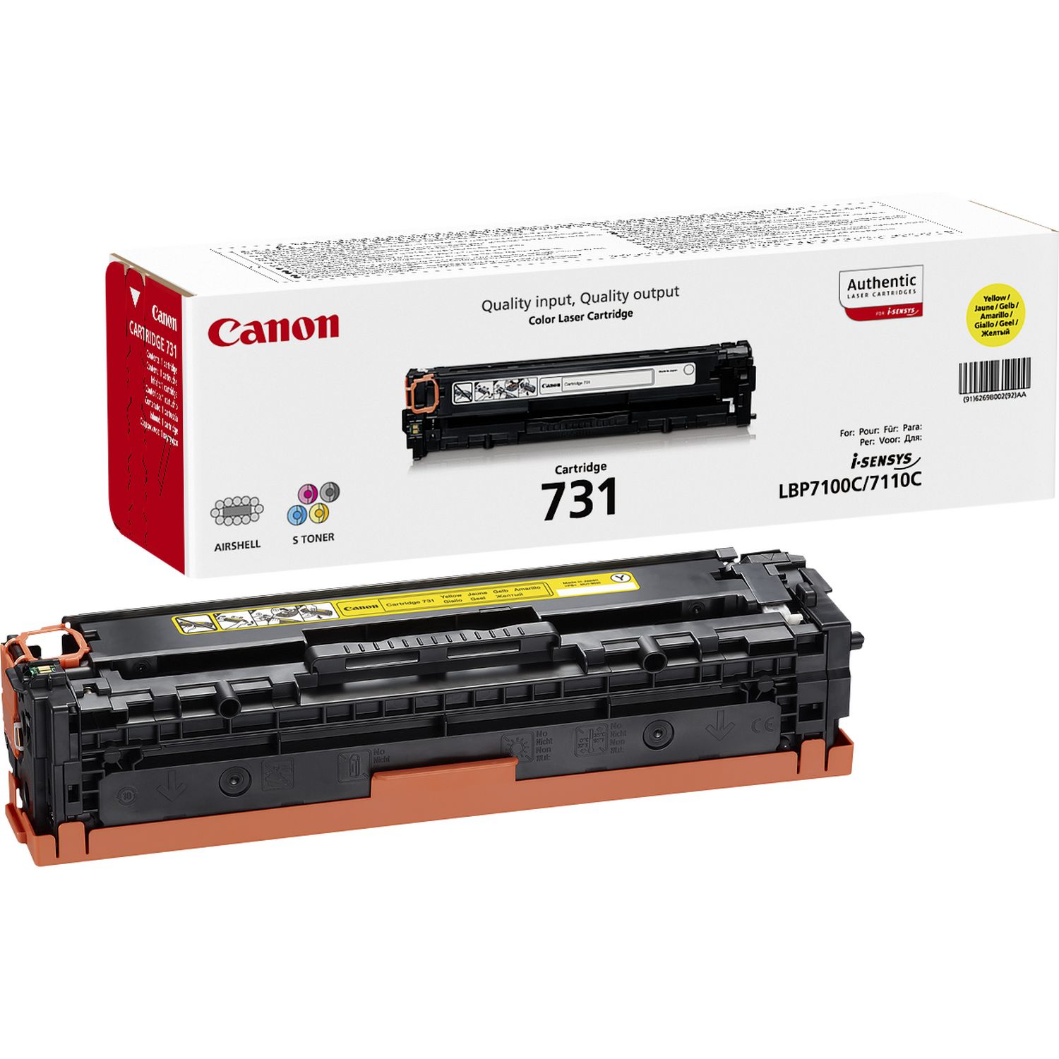 Toner Canon 731 Y yellow 1500 Seiten