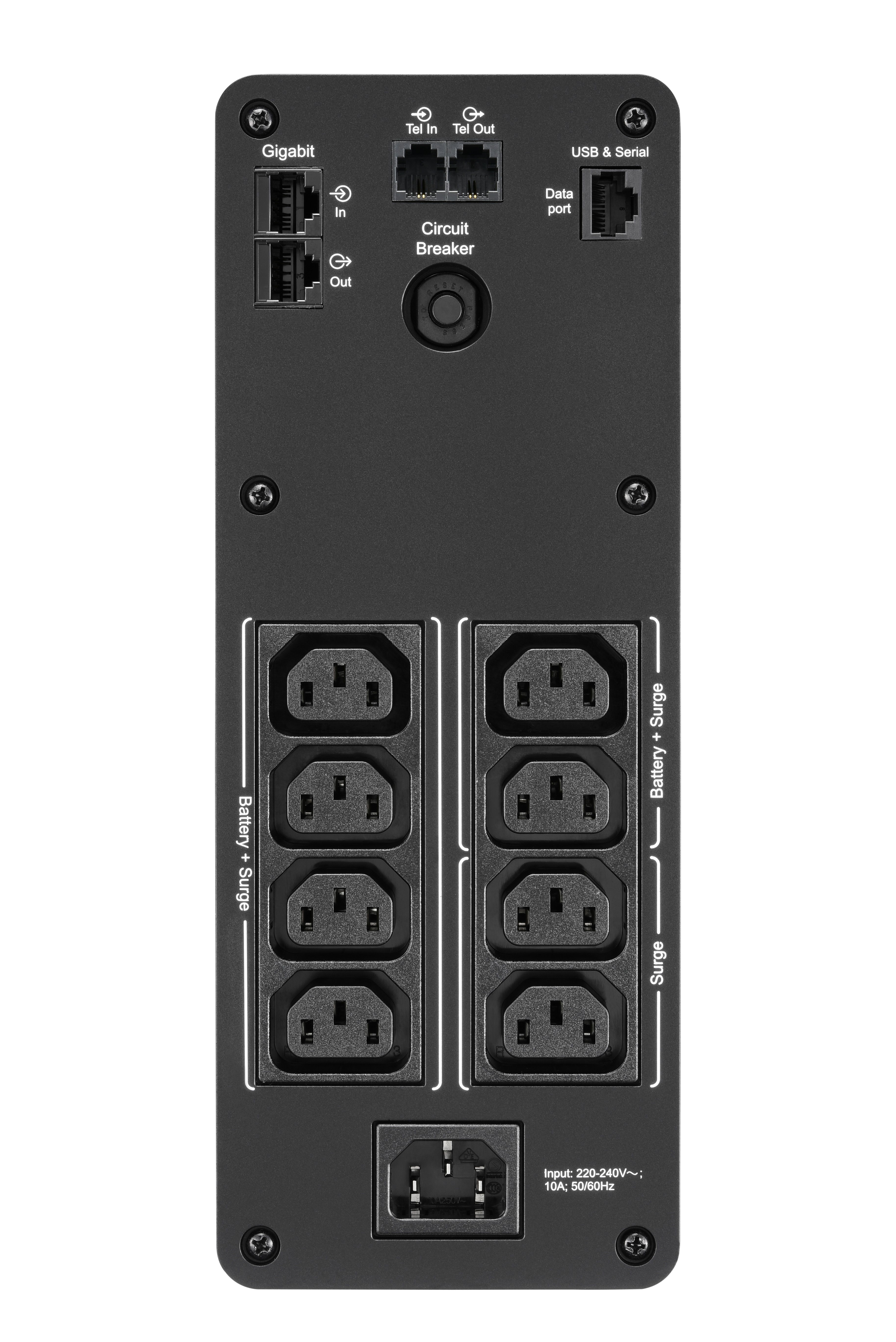 APC Back-UPS Pro BR1200SI UPS AC 220-240V 720Watt 1200VA USB output connectors 8 Black