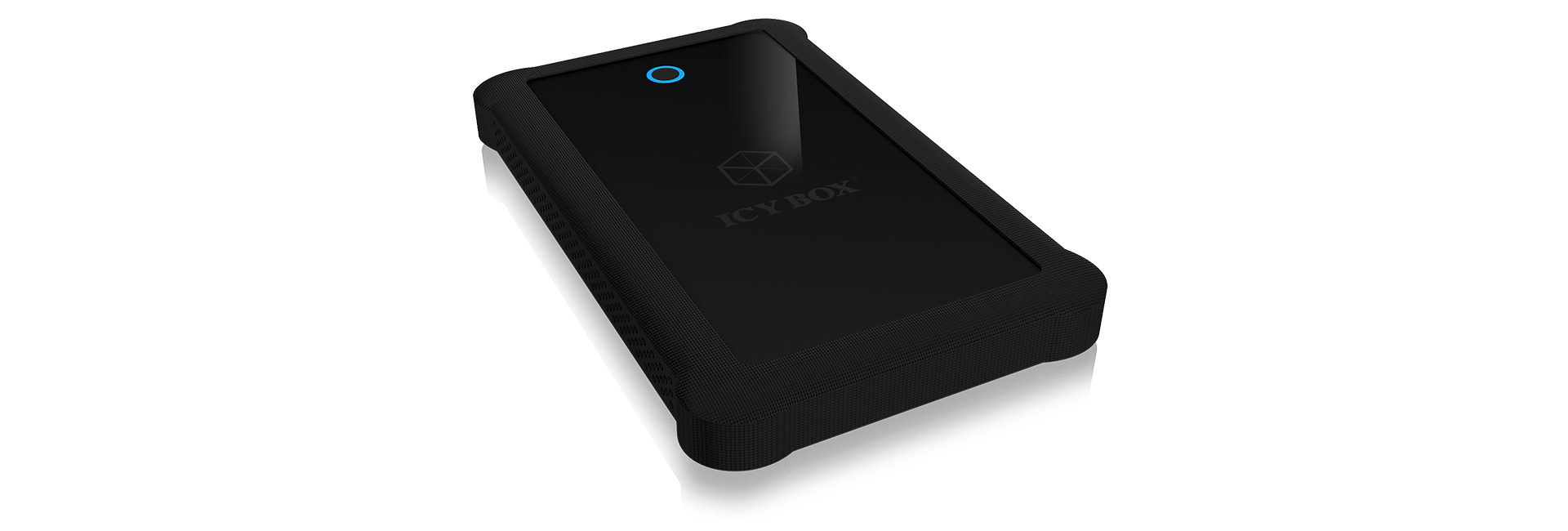 Geh. IcyBox USB 3.0 2,5 SATA3 HDD/SSD -> PC/MAC Silikon sw retail