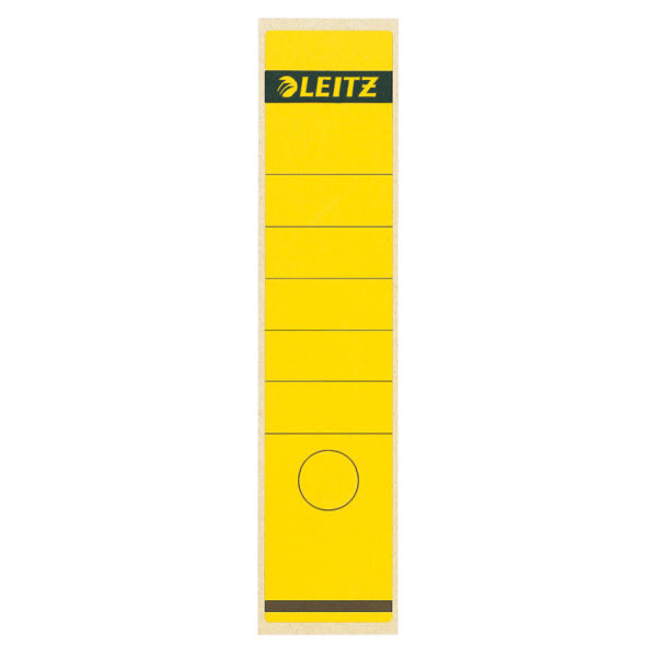LEITZ Ordneretiketten 1640 gelb für 8,0 cm Rückenbreite, 10 St.