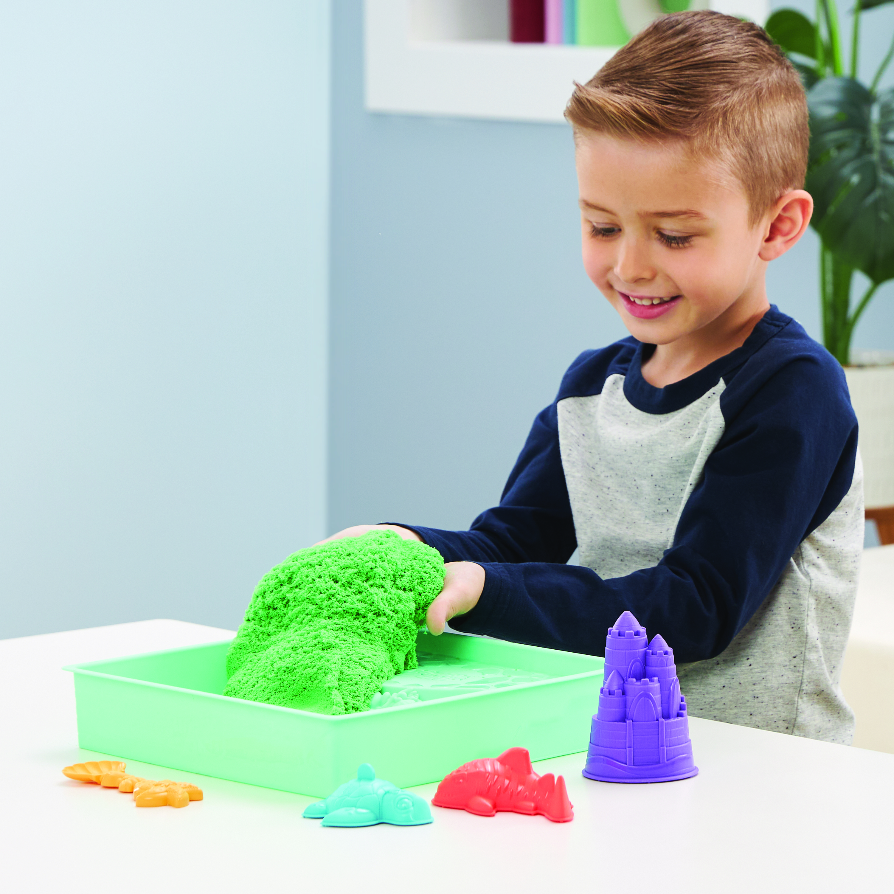 Kinetic Sand - Sandbox Set grün, Spielsand