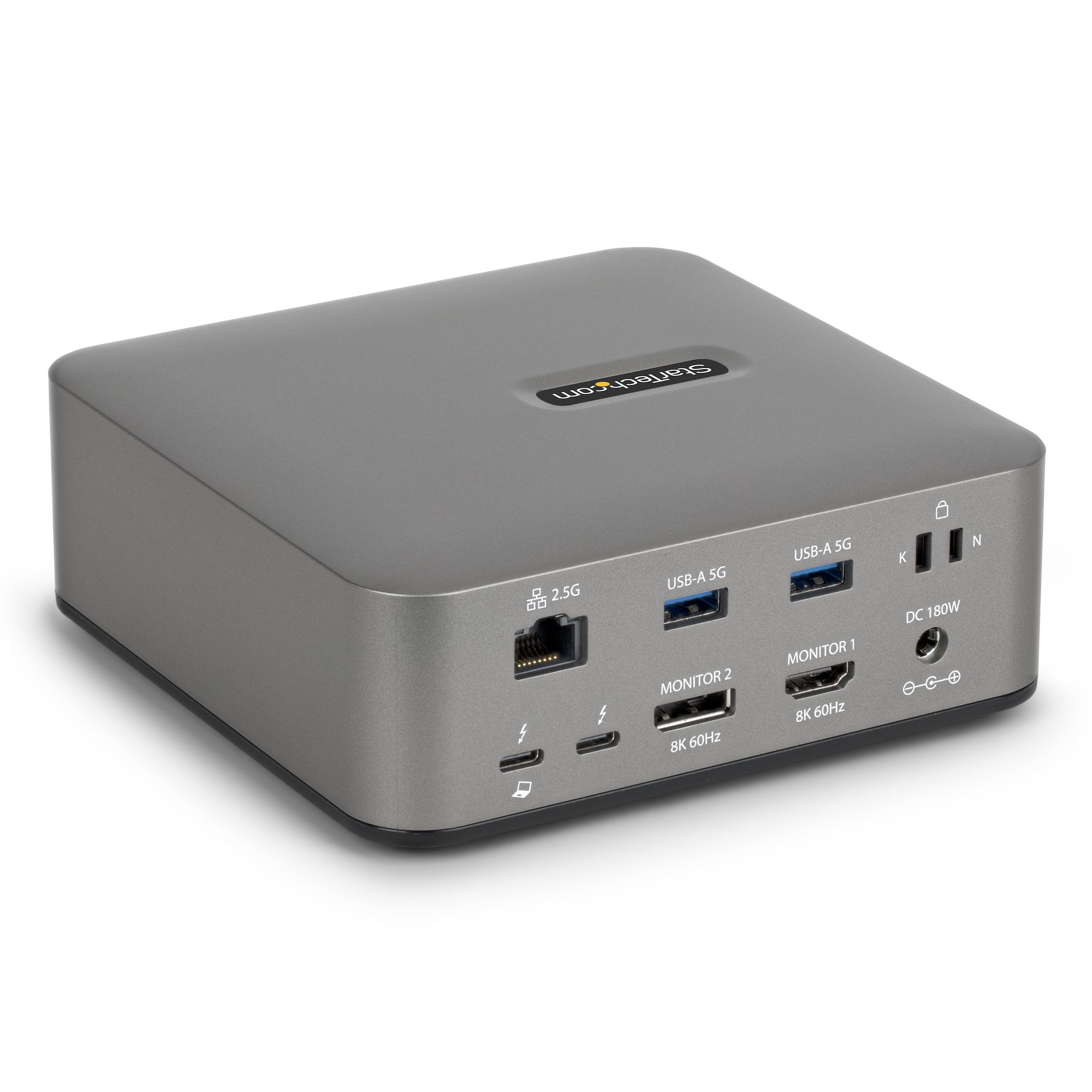 STARTECH.COM Thunderbolt 5 Dockingstation DP und HDMI 3-Monitor Dock bis 4K 144Hz oder Dual 8K 60Hz 5x USB-Ports 140W Laptop-Ladung