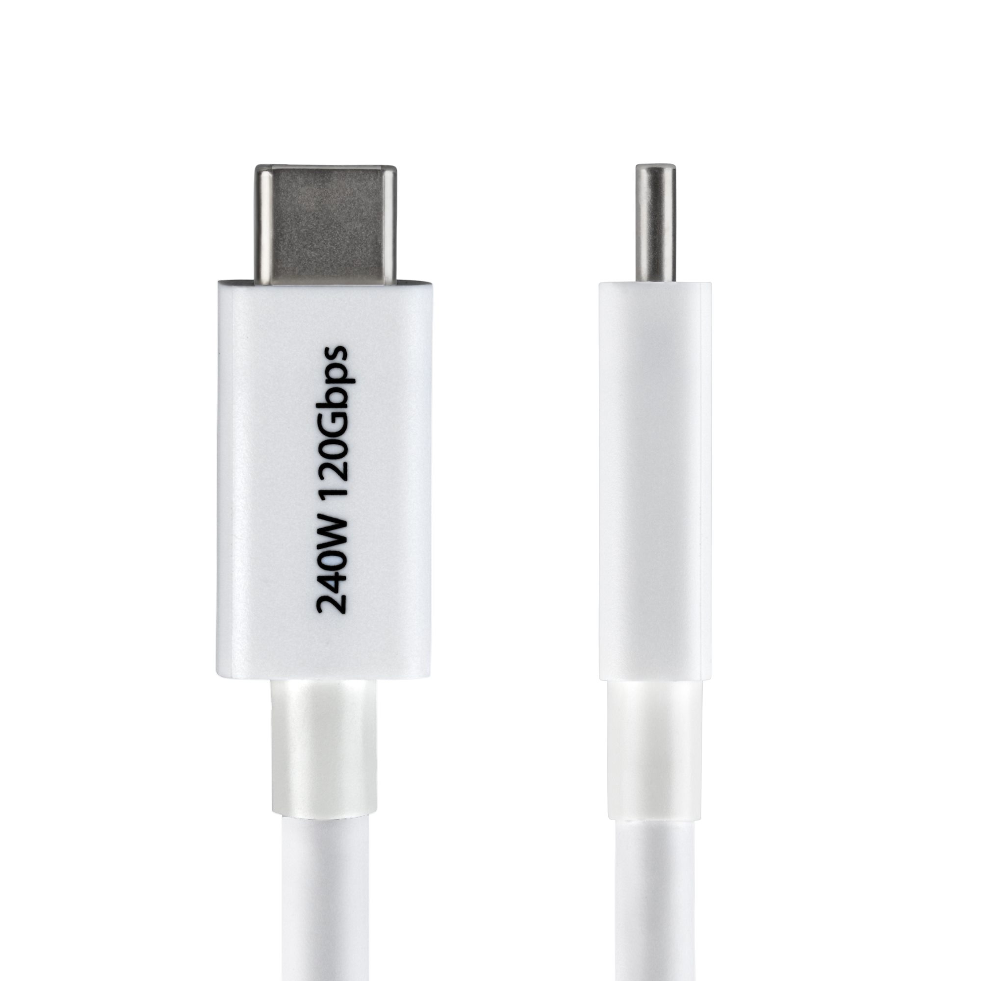 50CM THUNDERBOLT 5 CABLE WHITE 80GBPS/120GBPS/8K 60HZ/240W - WH