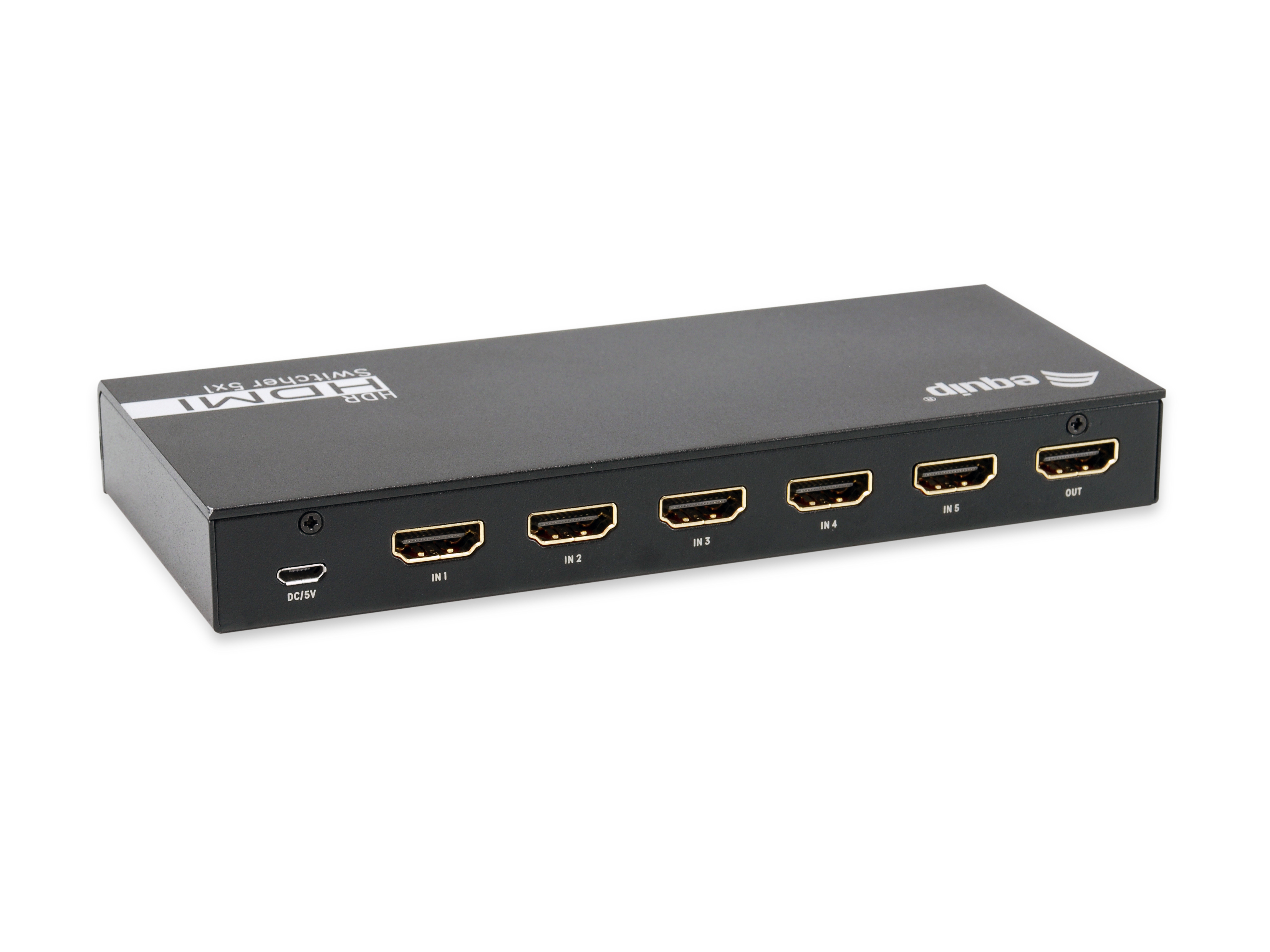 Equip Switch HDMI2.0 5-In/1-Out +Fernbed. 4K/60Hz 18Gbps