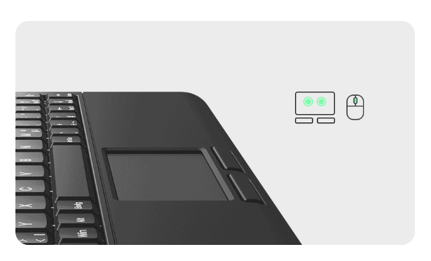 KeySonic Super-Mini-TAS Touchpad,B-light,BK, KSK-3210ELU(DE)