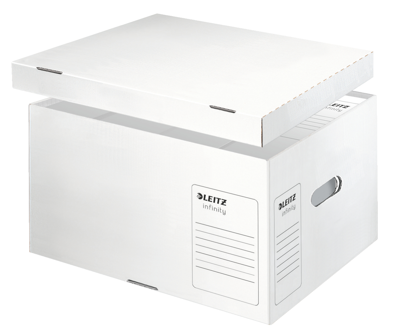LEITZ Archivcontainer Infinity L weiß 42,0 x 35,0 x 26,5 cm, 10 St.