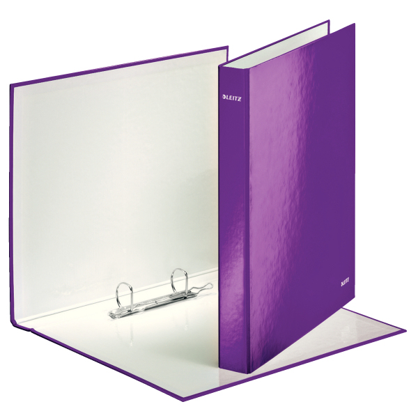 LEITZ WOW Ringbuch 2-Ringe violett 4,0 cm DIN A4, 1 St.
